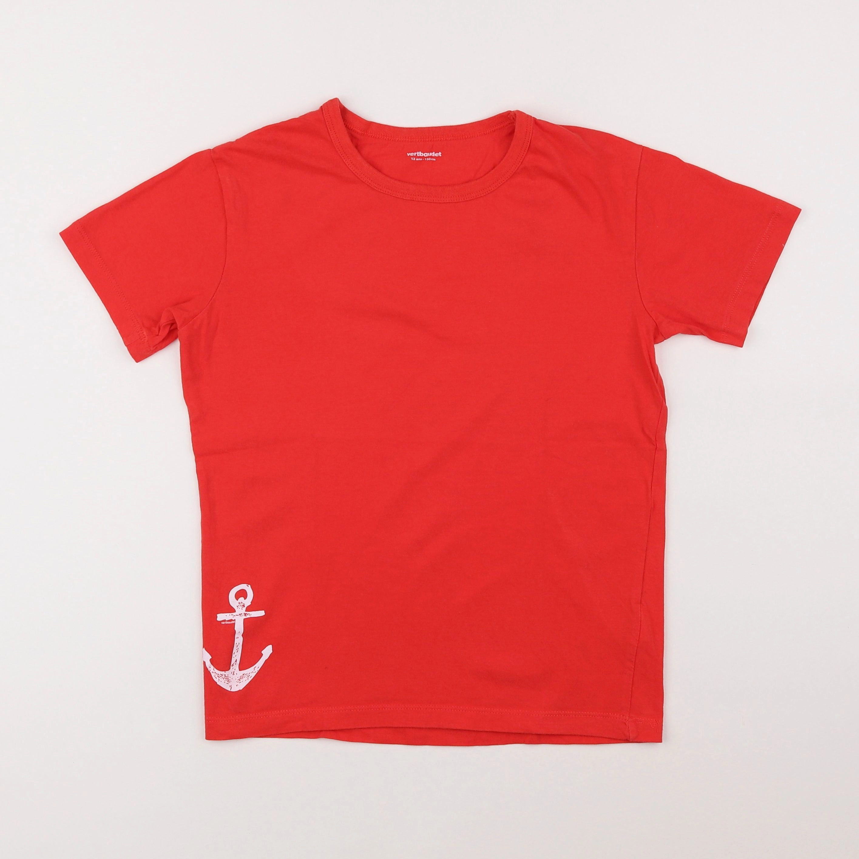 Vertbaudet - tee-shirt rouge - 12 ans