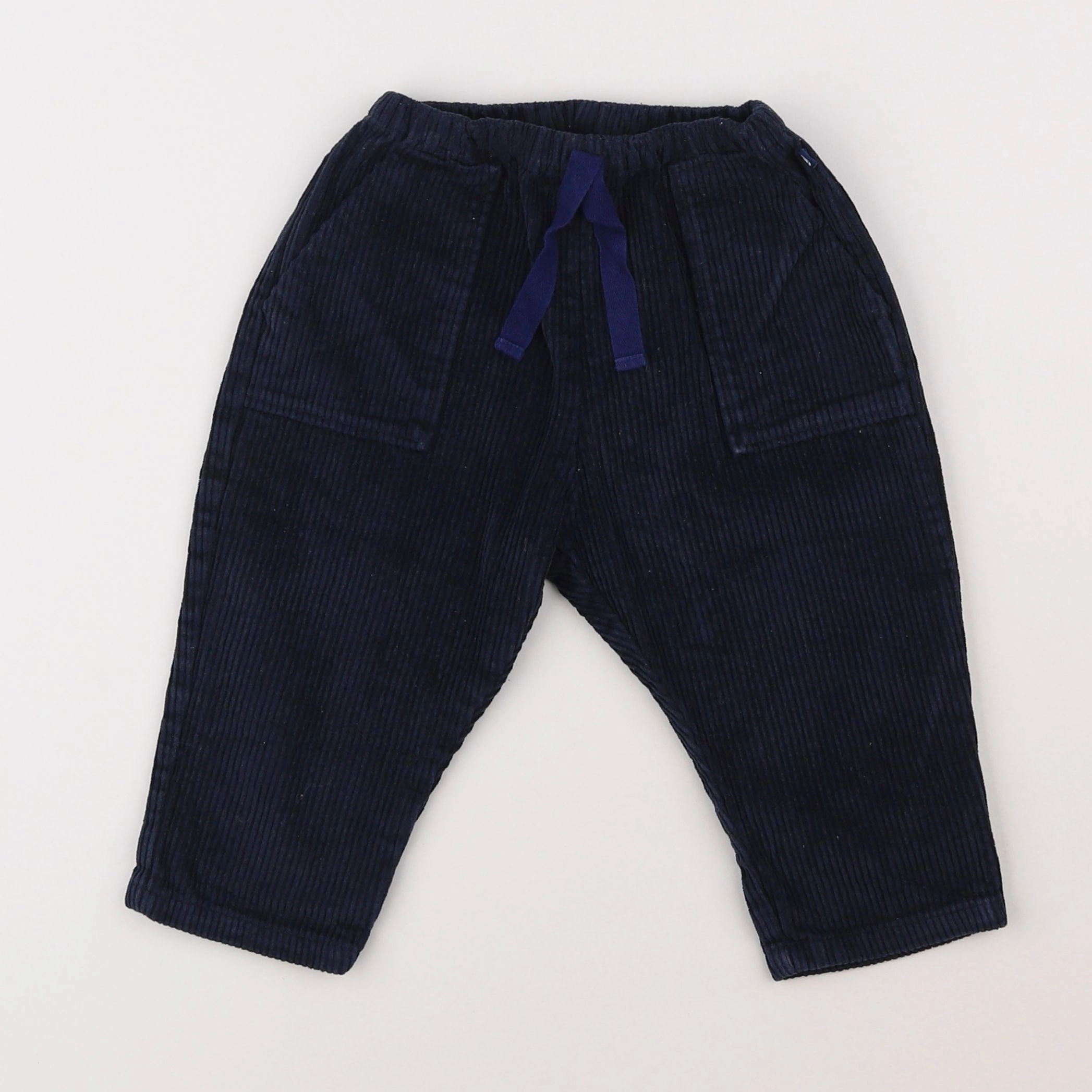 Petit Bateau - pantalon bleu - 2 ans