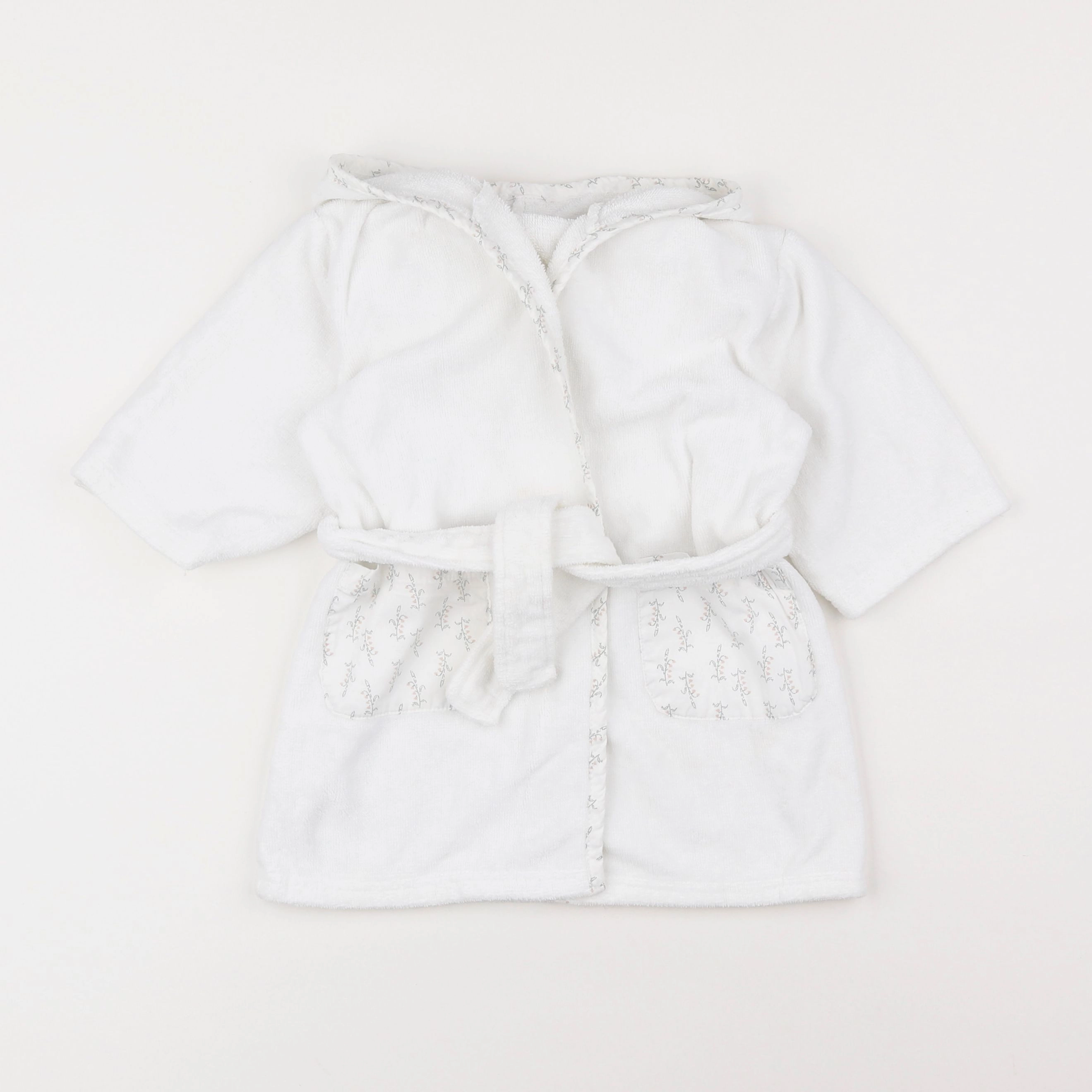 Boutchou - peignoir blanc - 12/18 mois