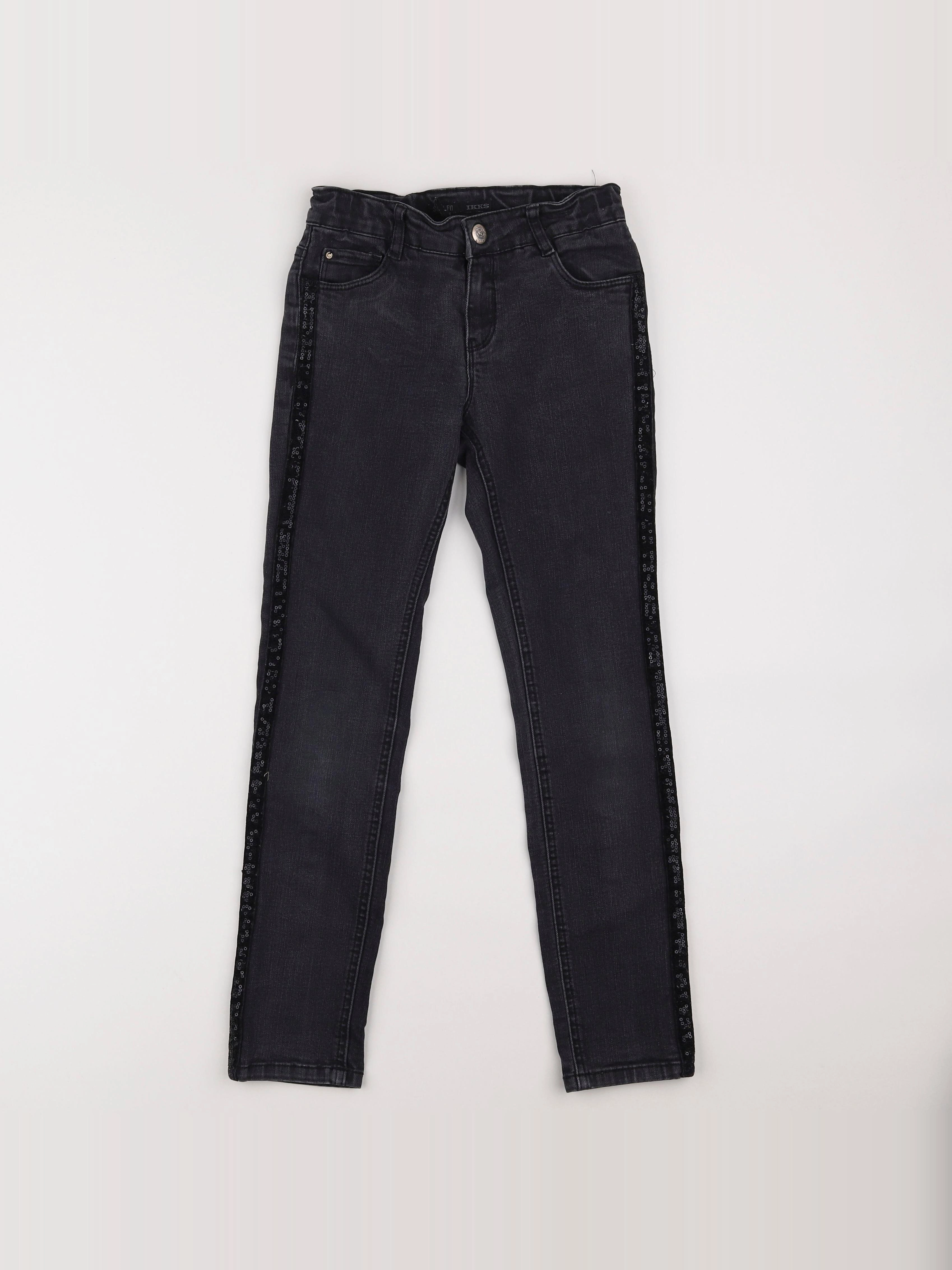 IKKS - jean gris - 8 ans