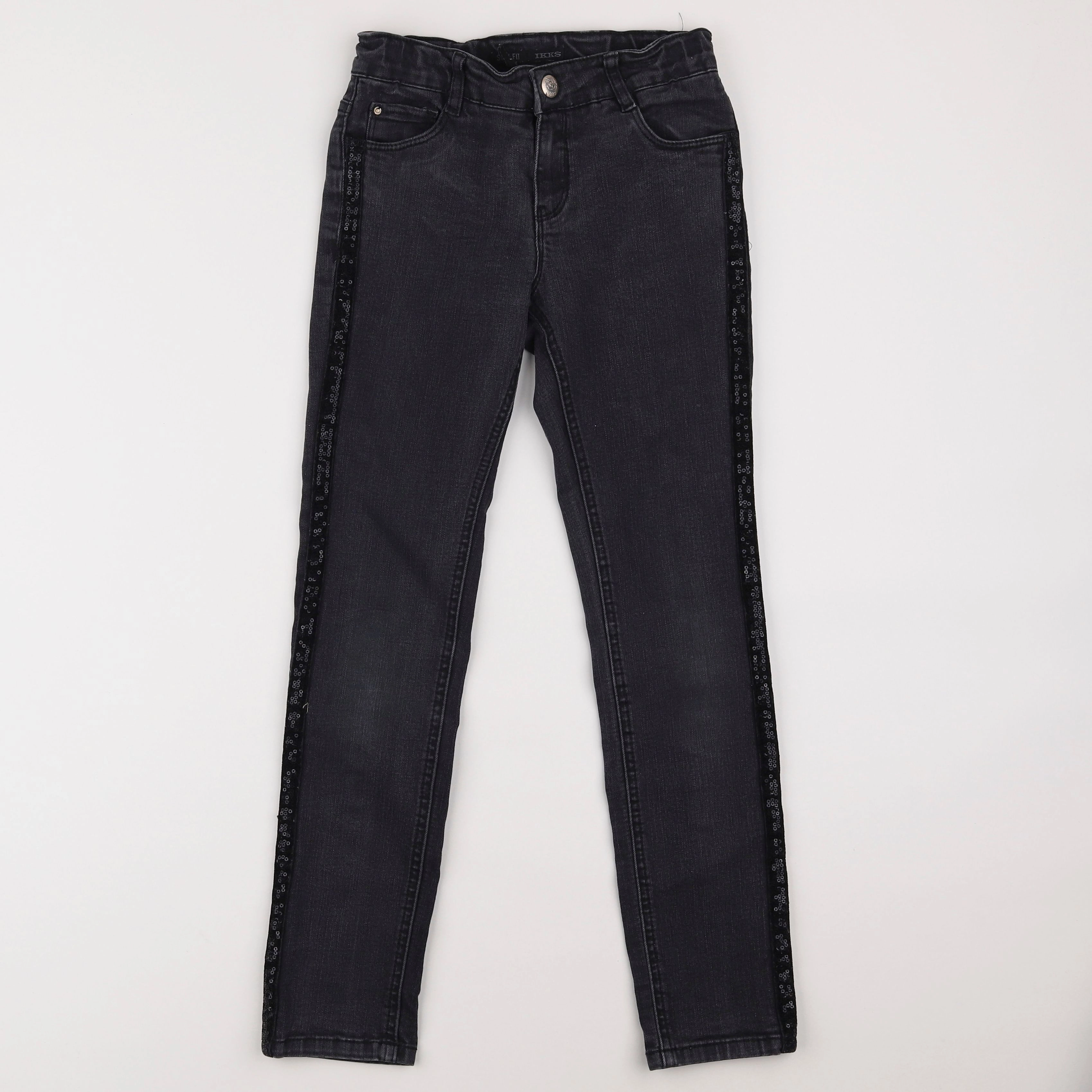 IKKS - jean gris - 8 ans