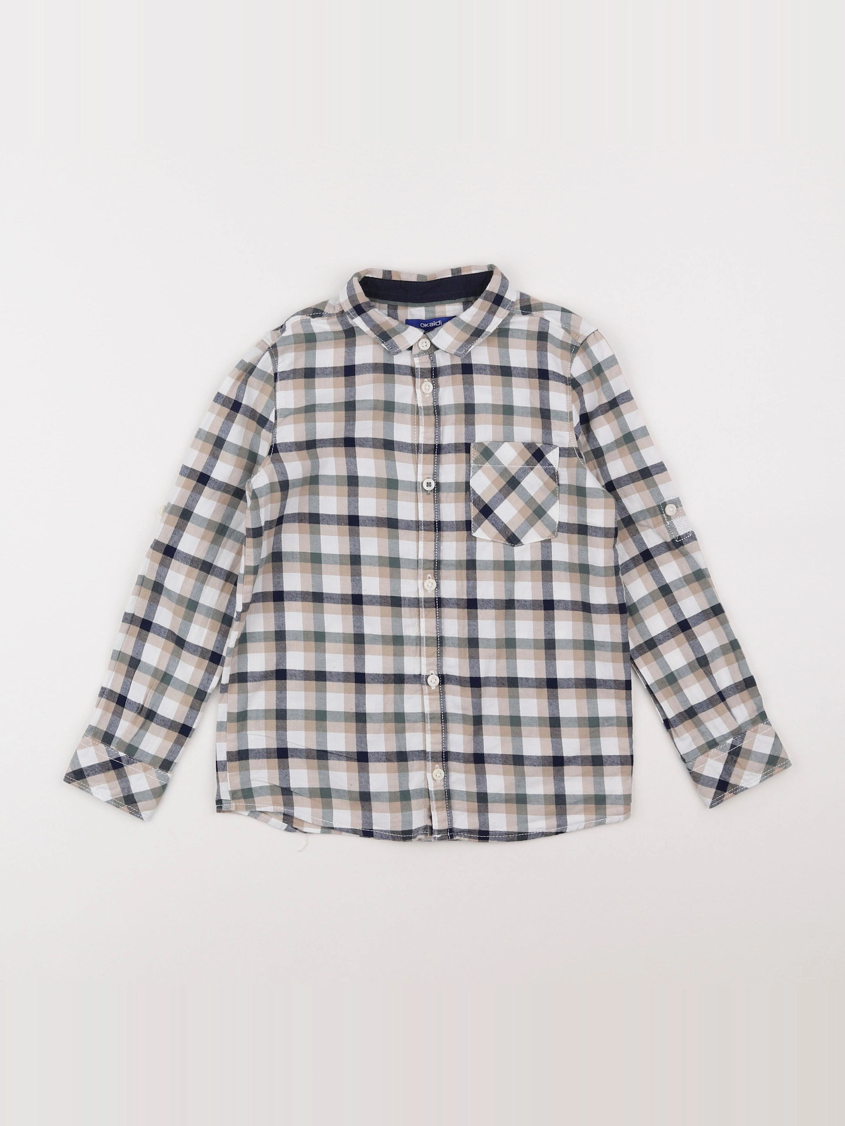 Okaidi - chemise beige - 6 ans