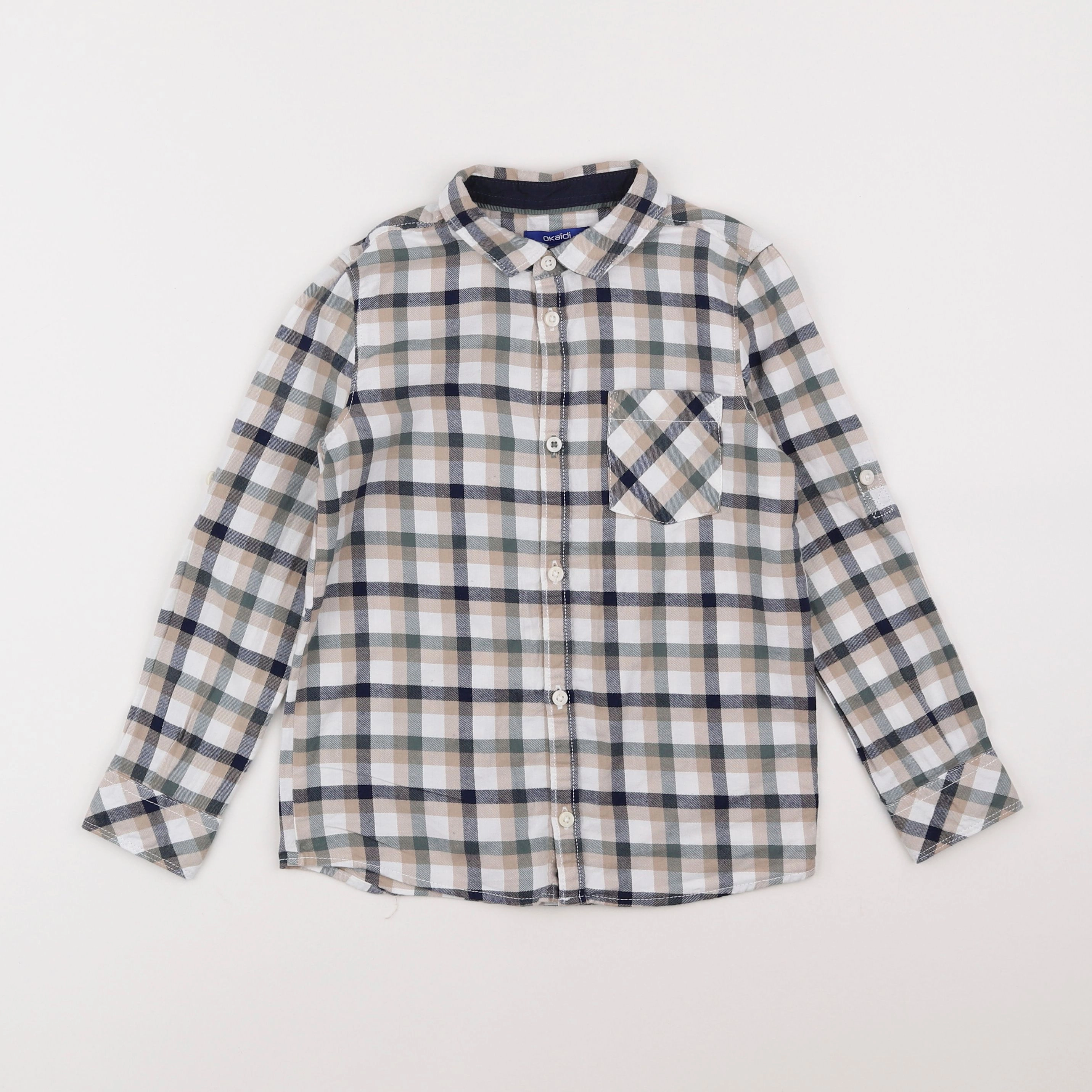 Okaidi - chemise beige - 6 ans