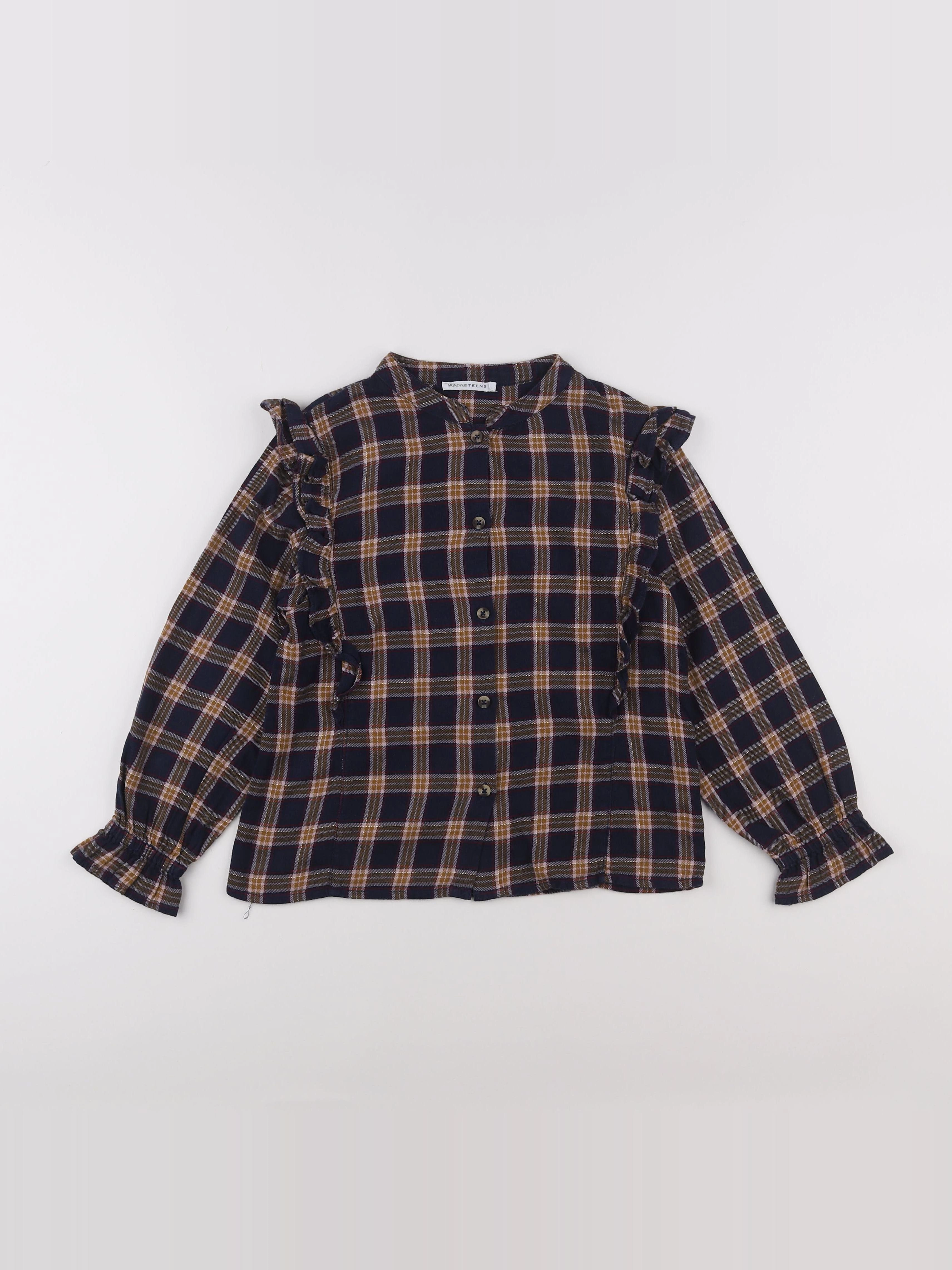 Monoprix - blouse bleu - 10 ans