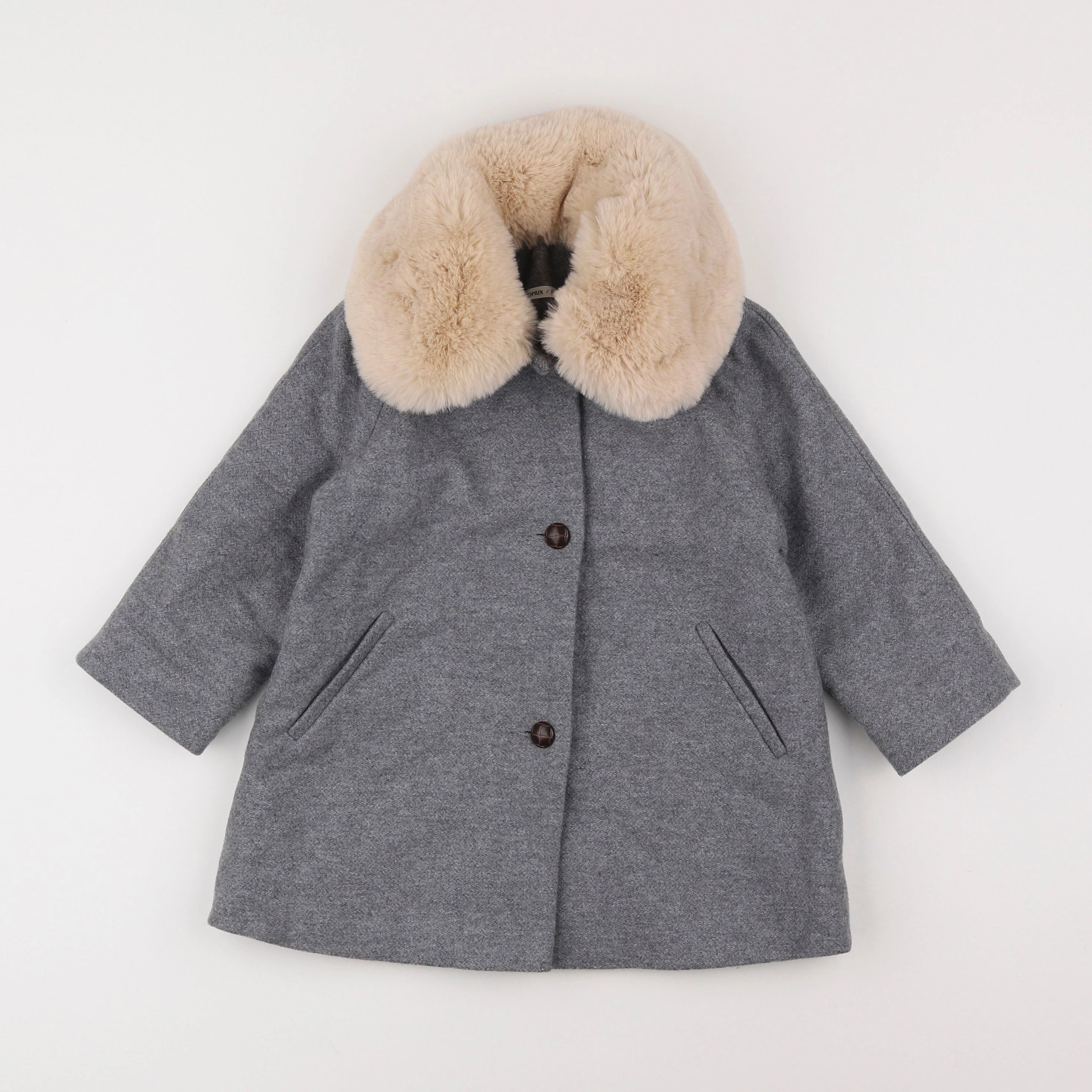 Monoprix - manteau gris - 3 ans