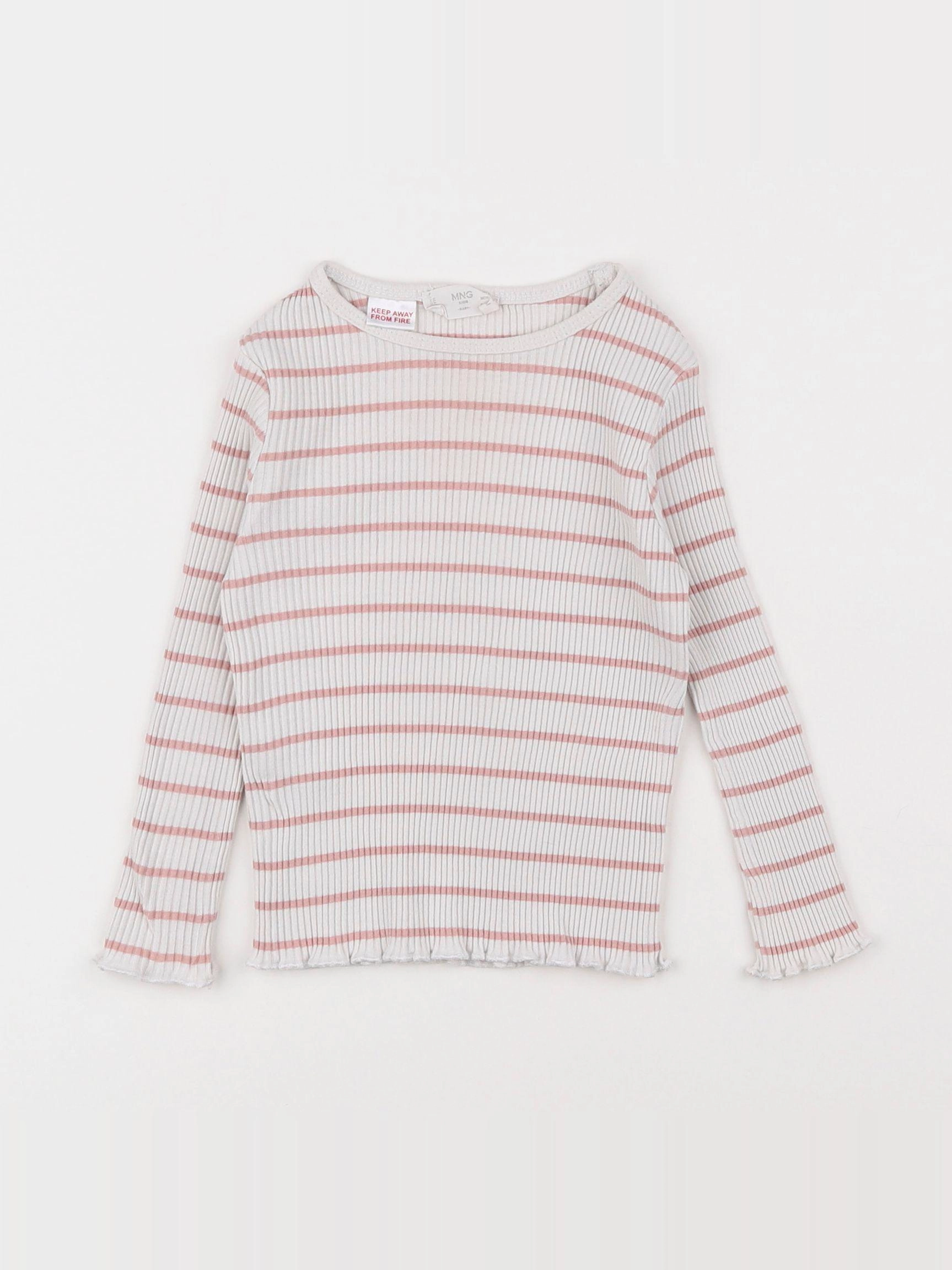 Mango - tee-shirt rose - 12/18 mois
