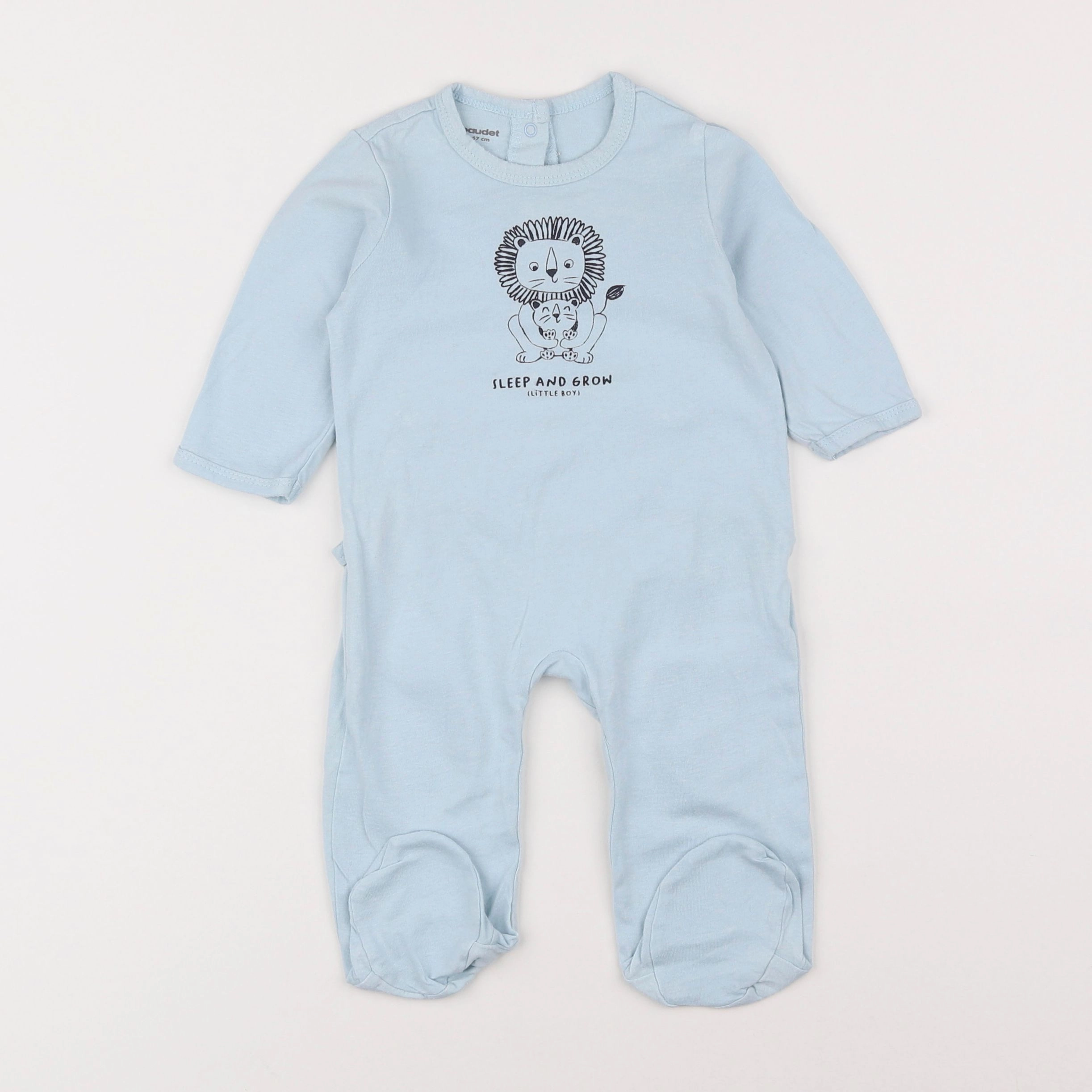 Vertbaudet - pyjama coton bleu - 6 mois