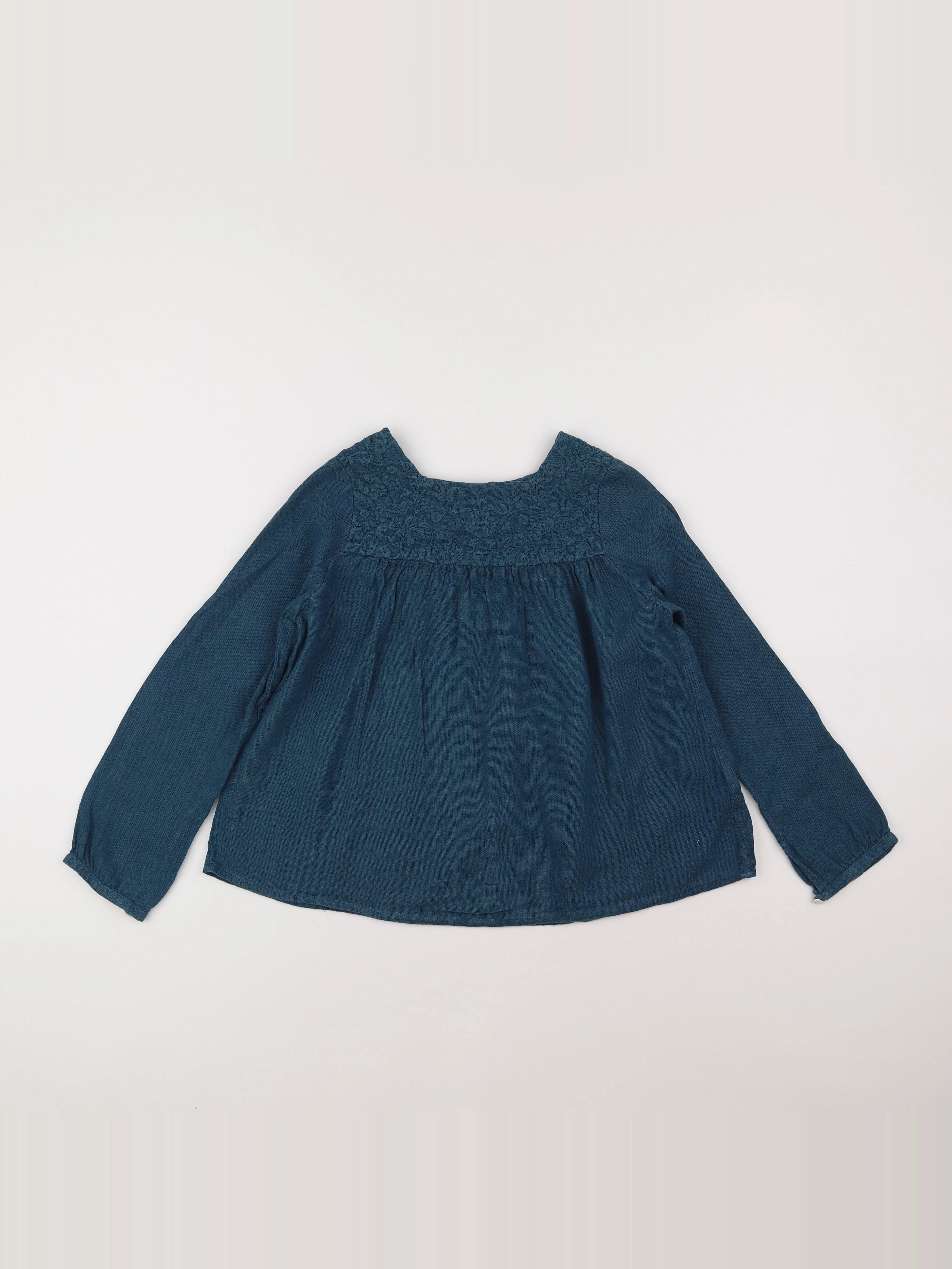 Bonton - blouse bleu - 10 ans