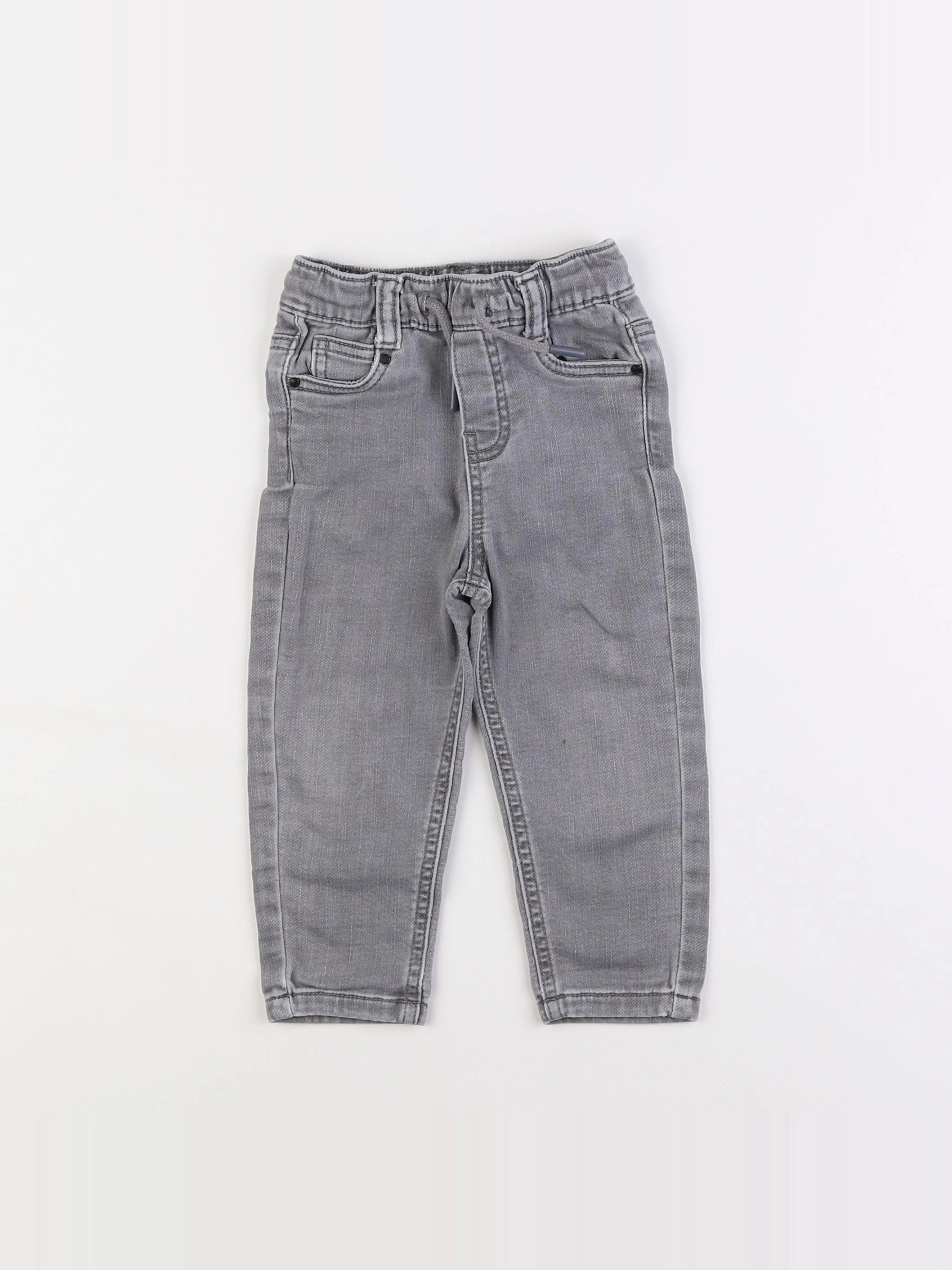 Mango - pantalon gris - 12/18 mois