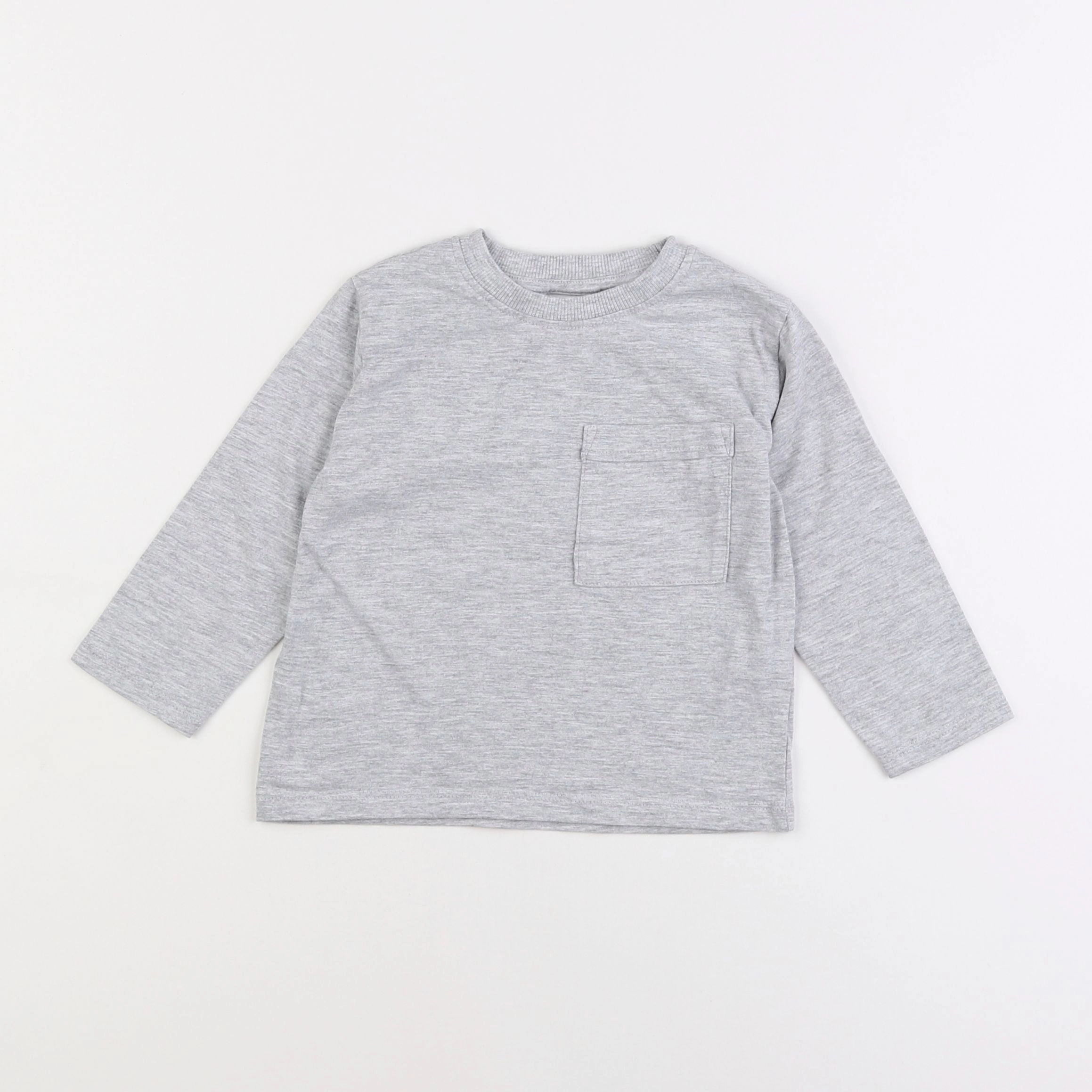 Zara - tee-shirt gris - 12/18 mois