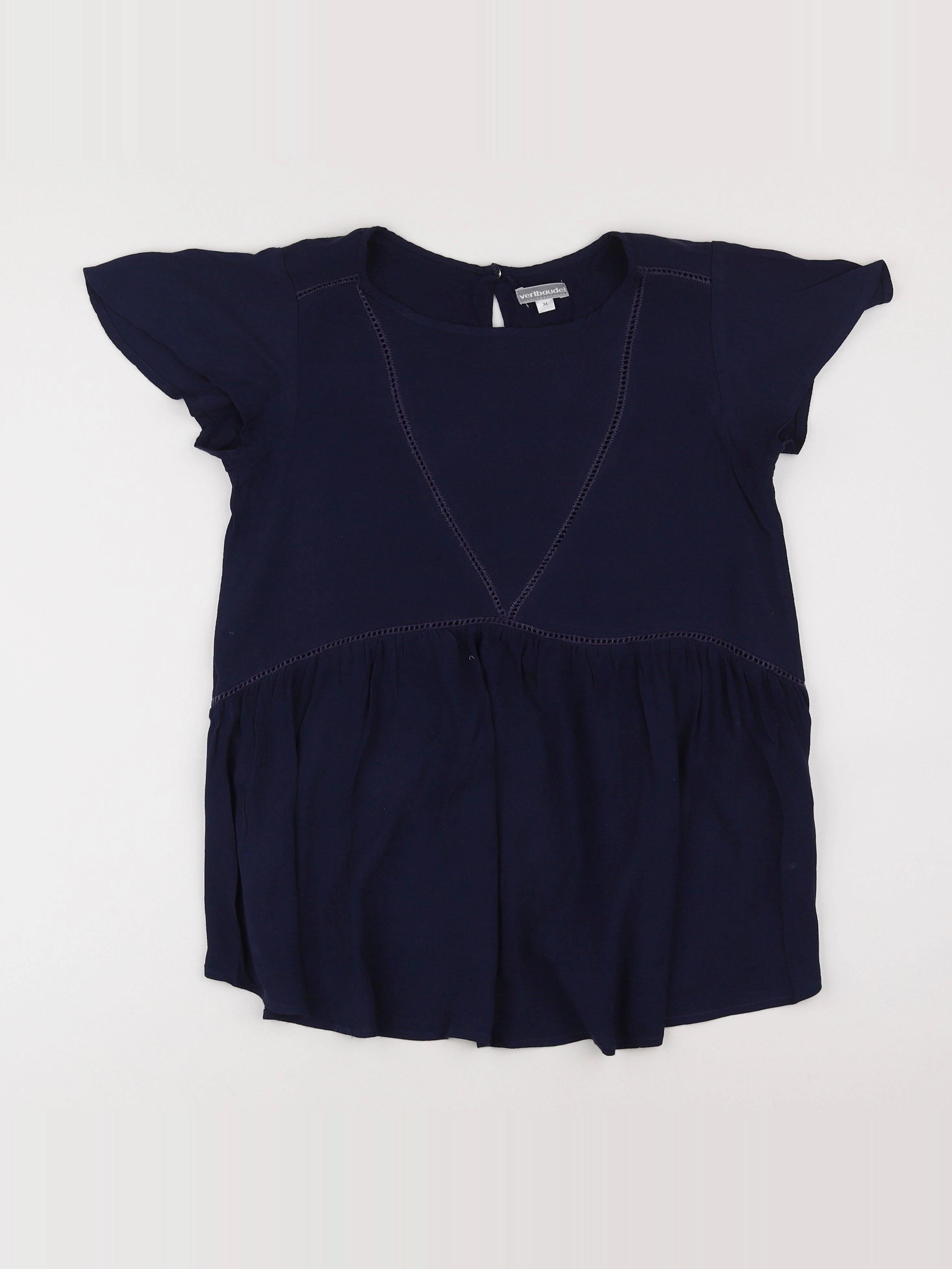 Vertbaudet - blouse grossesse bleu - 34