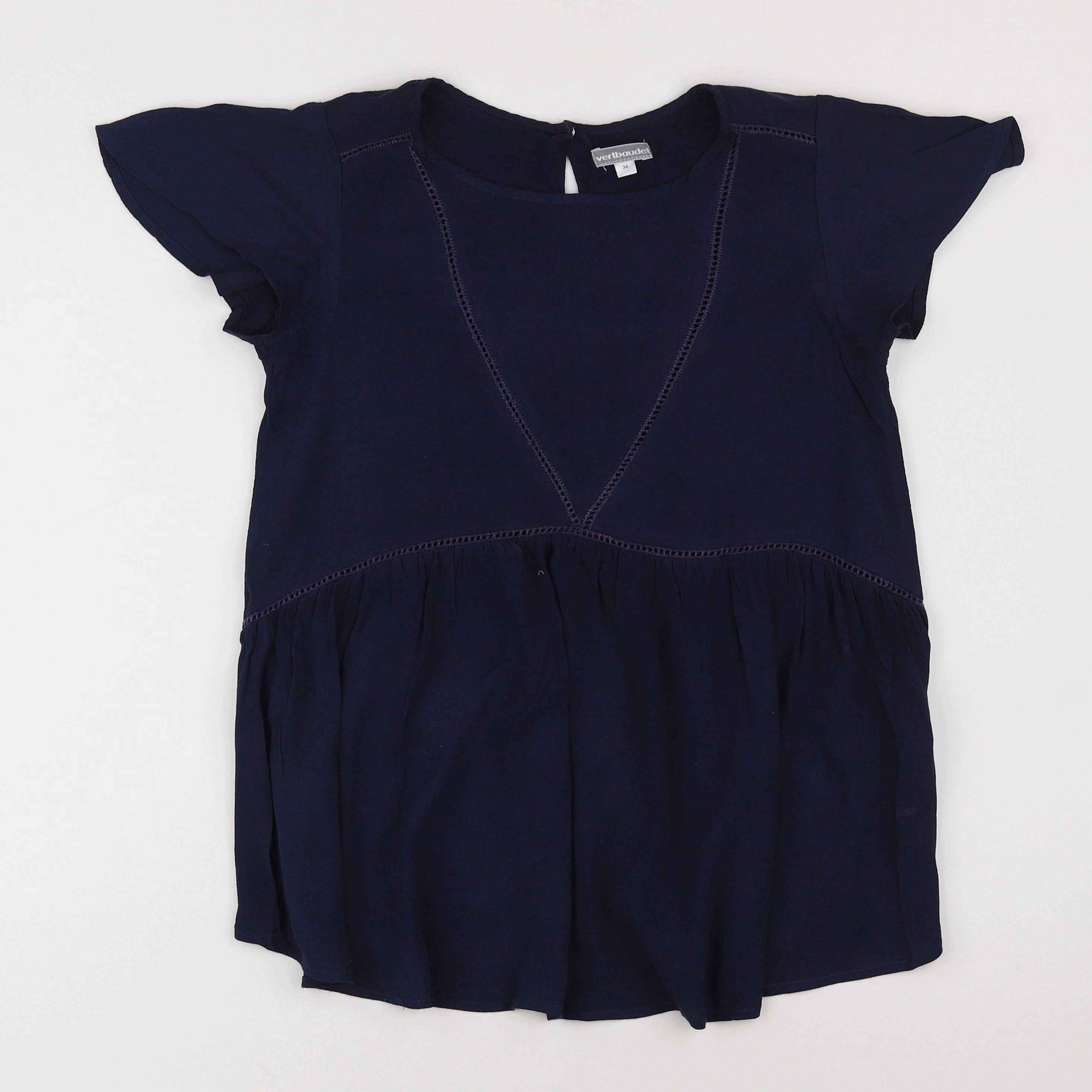 Vertbaudet - blouse grossesse bleu - 34