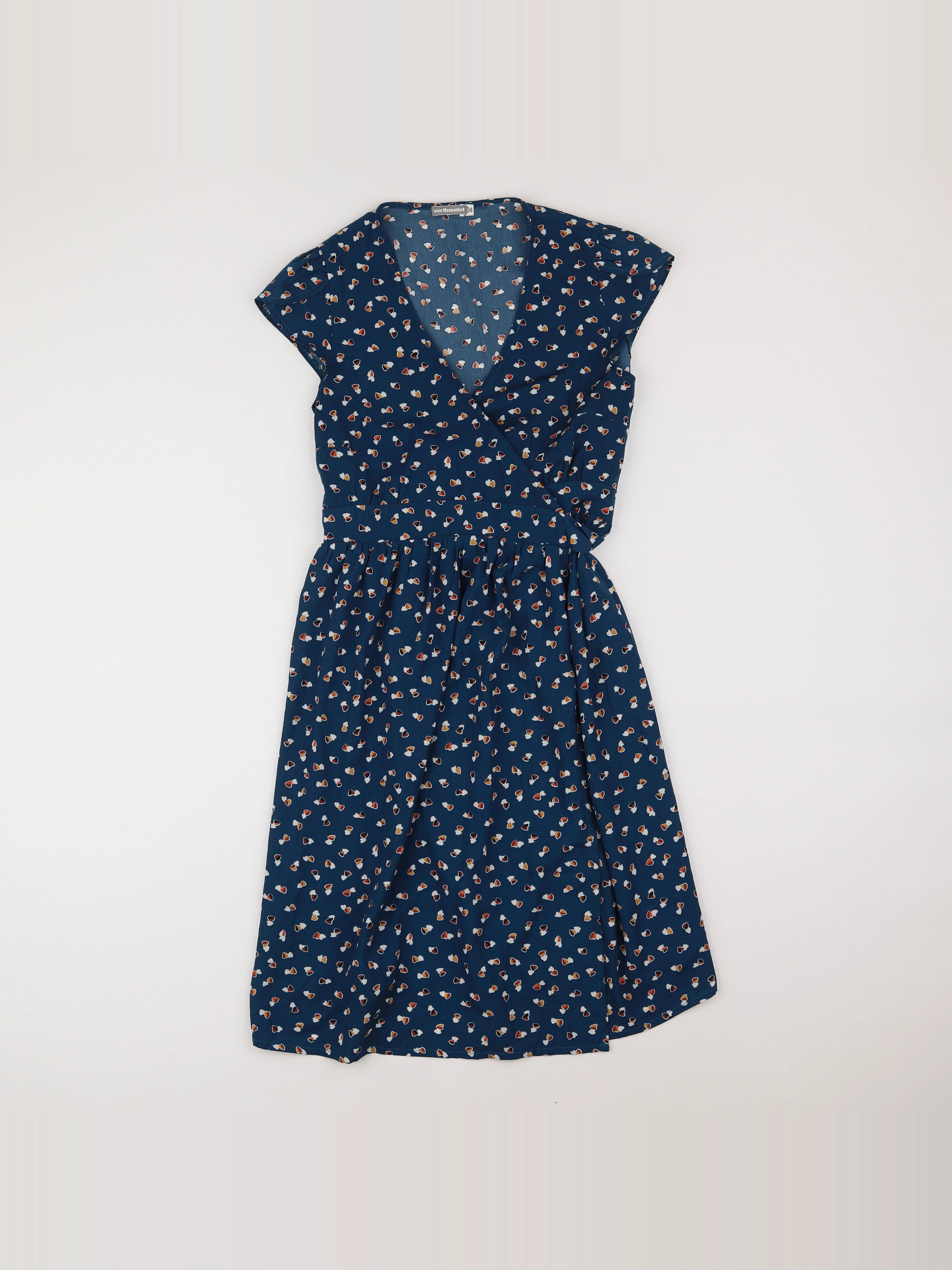 Vertbaudet - robe grossesse bleu - 34