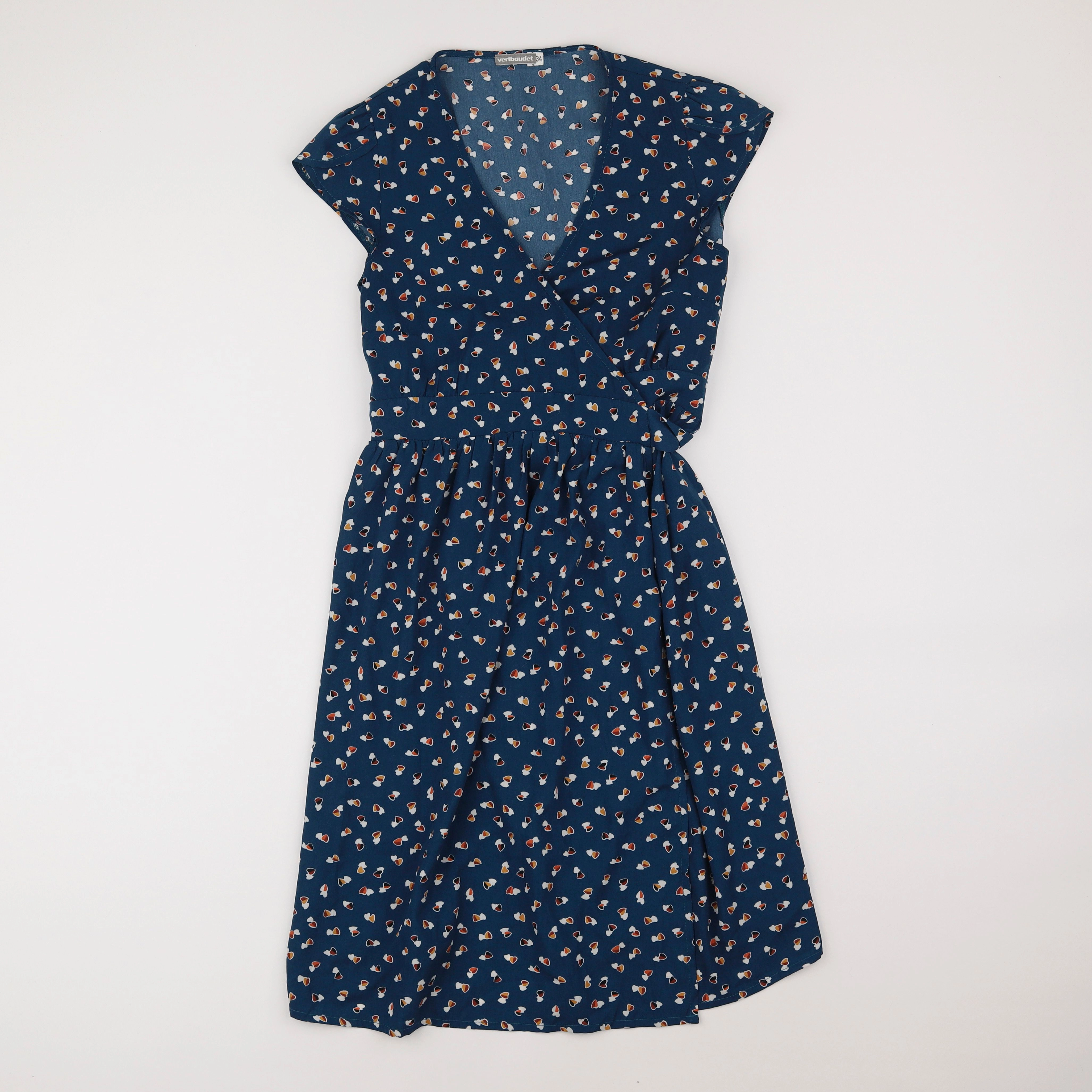 Vertbaudet - robe grossesse bleu - 34