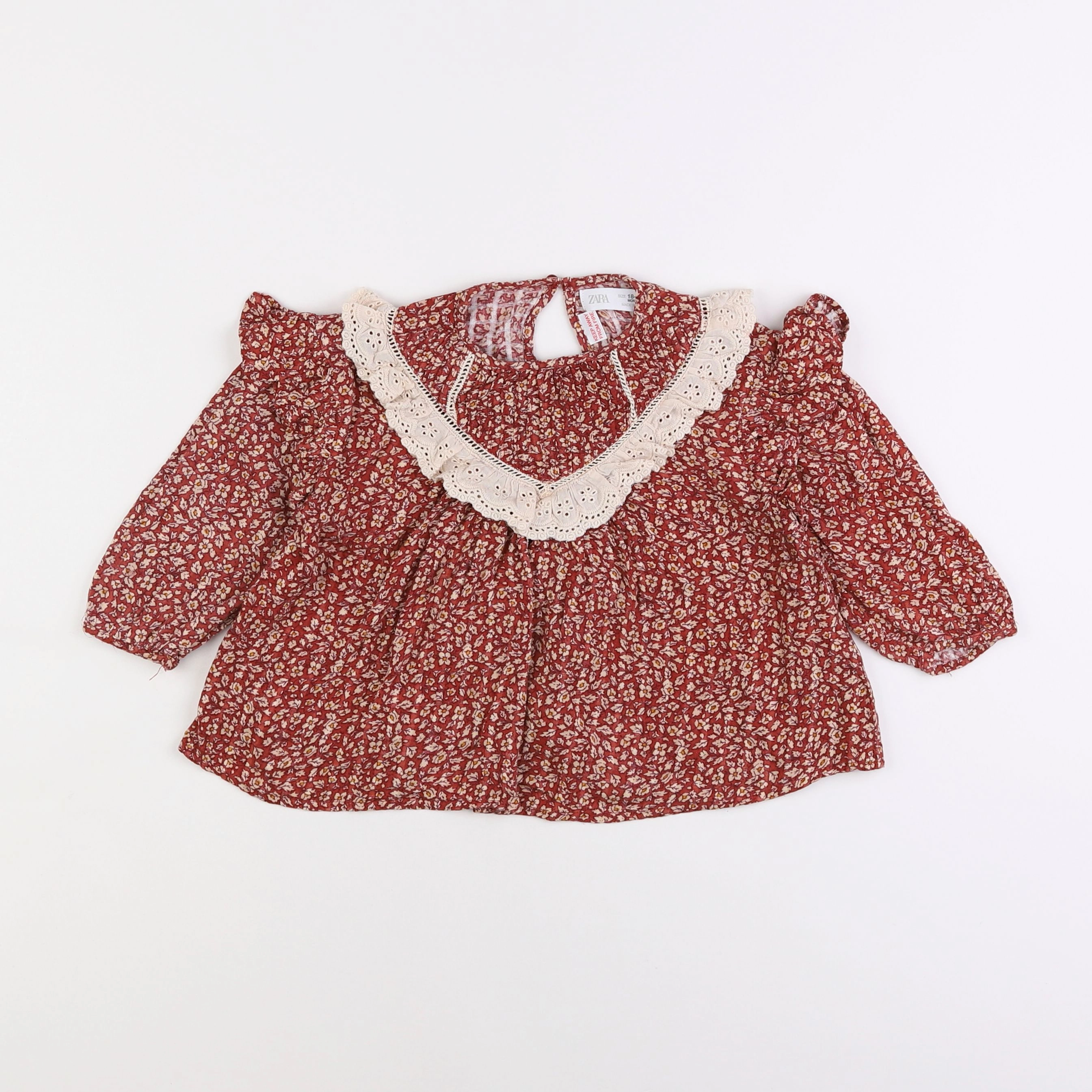 Zara - blouse rouge - 18 mois à 2 ans