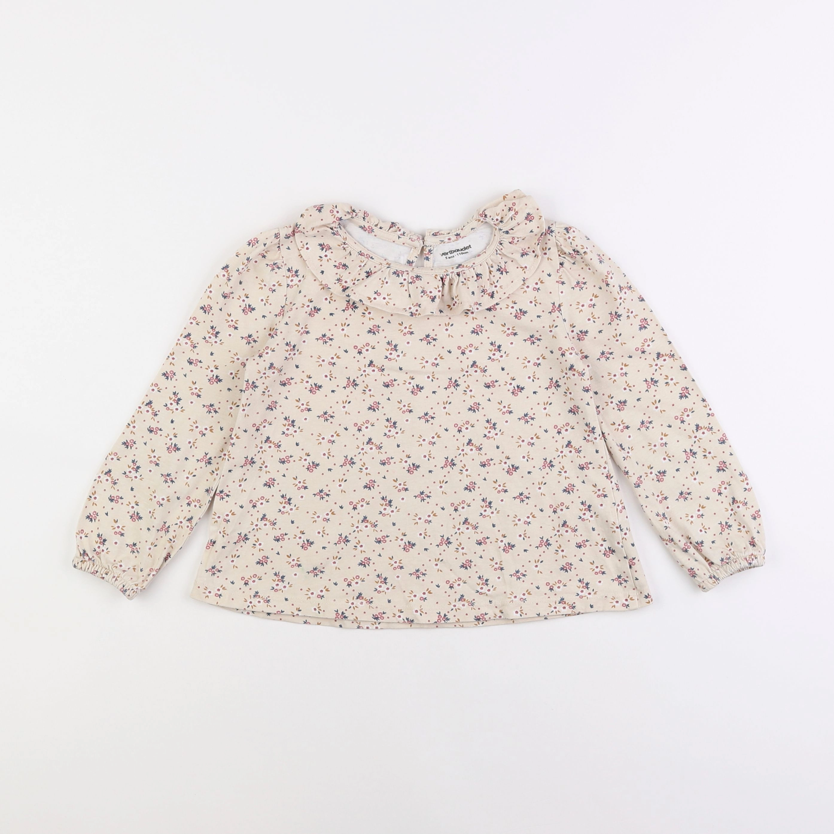 Vertbaudet - tee-shirt beige - 5 ans