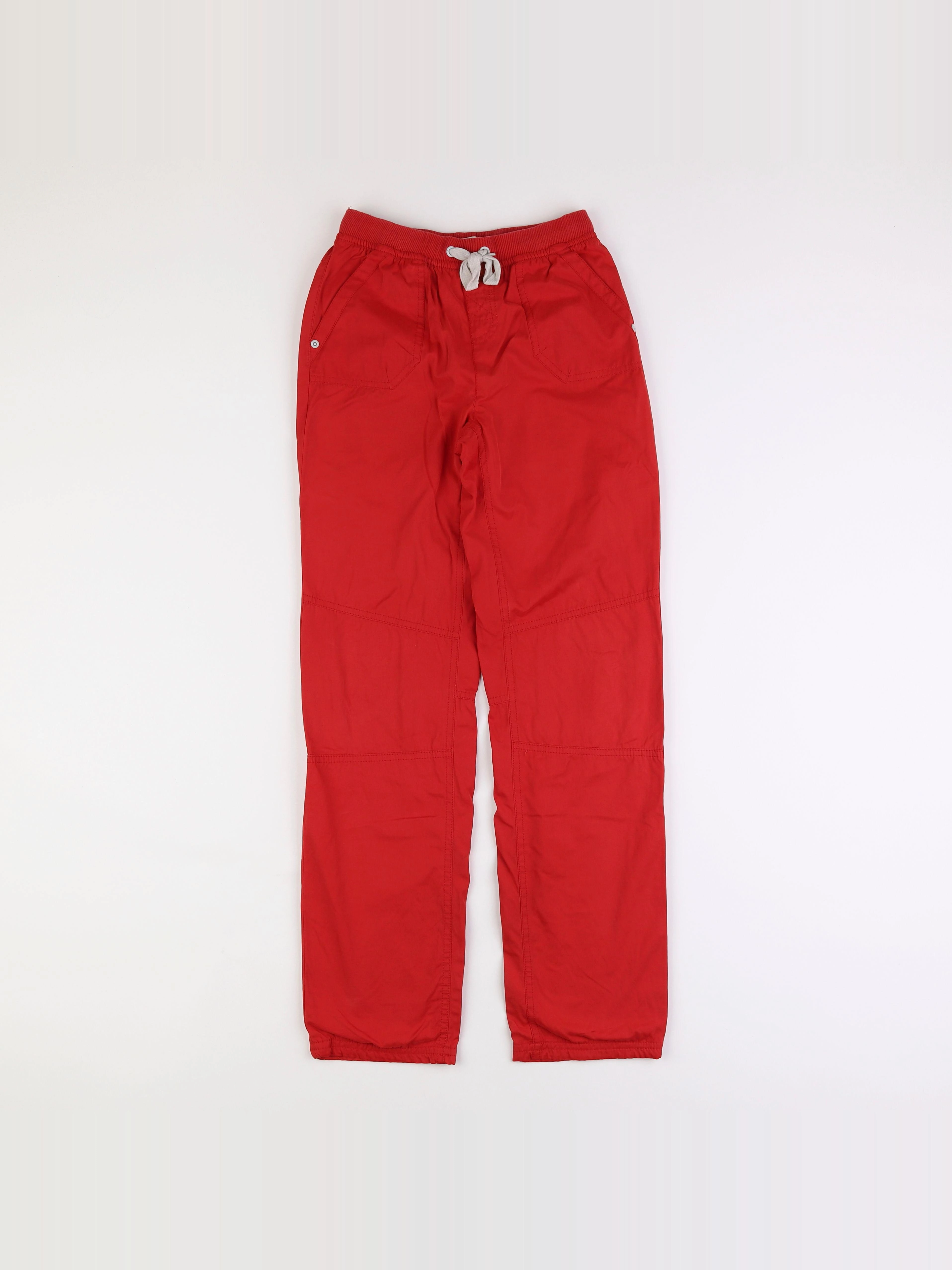 Vertbaudet - pantalon doublé rouge - 12 ans