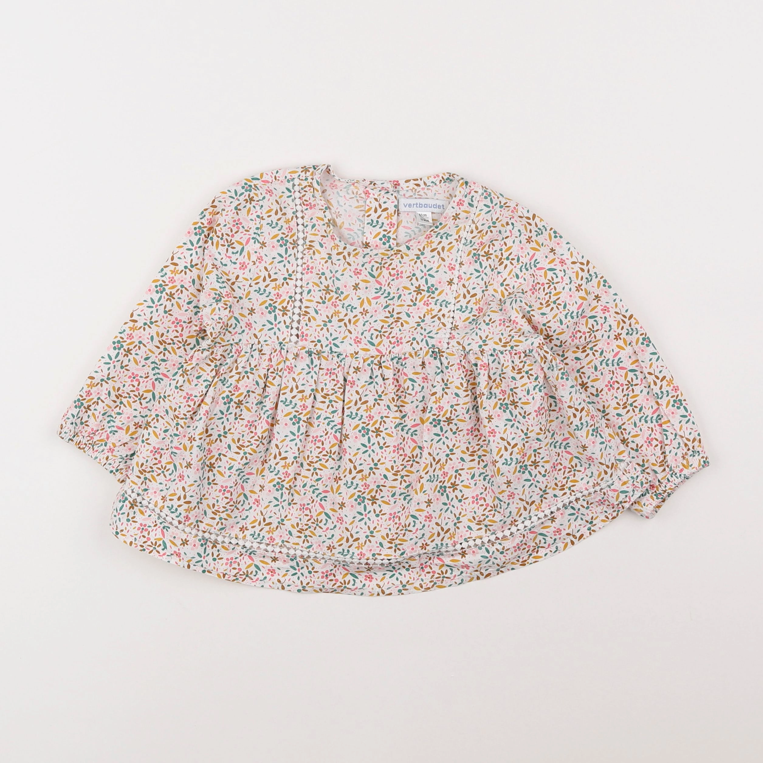 Vertbaudet - blouse multicolore - 18 mois