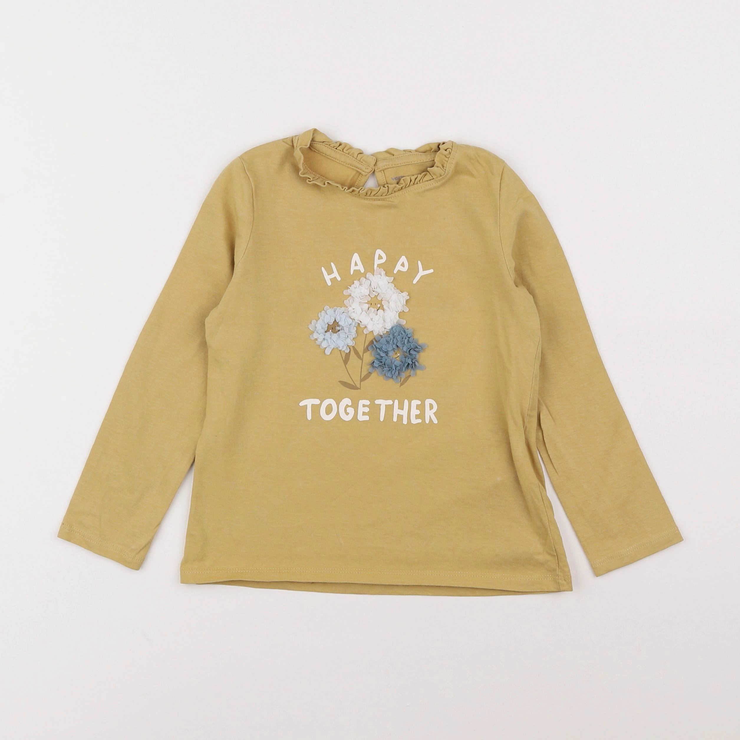 Vertbaudet - tee-shirt jaune - 4 ans