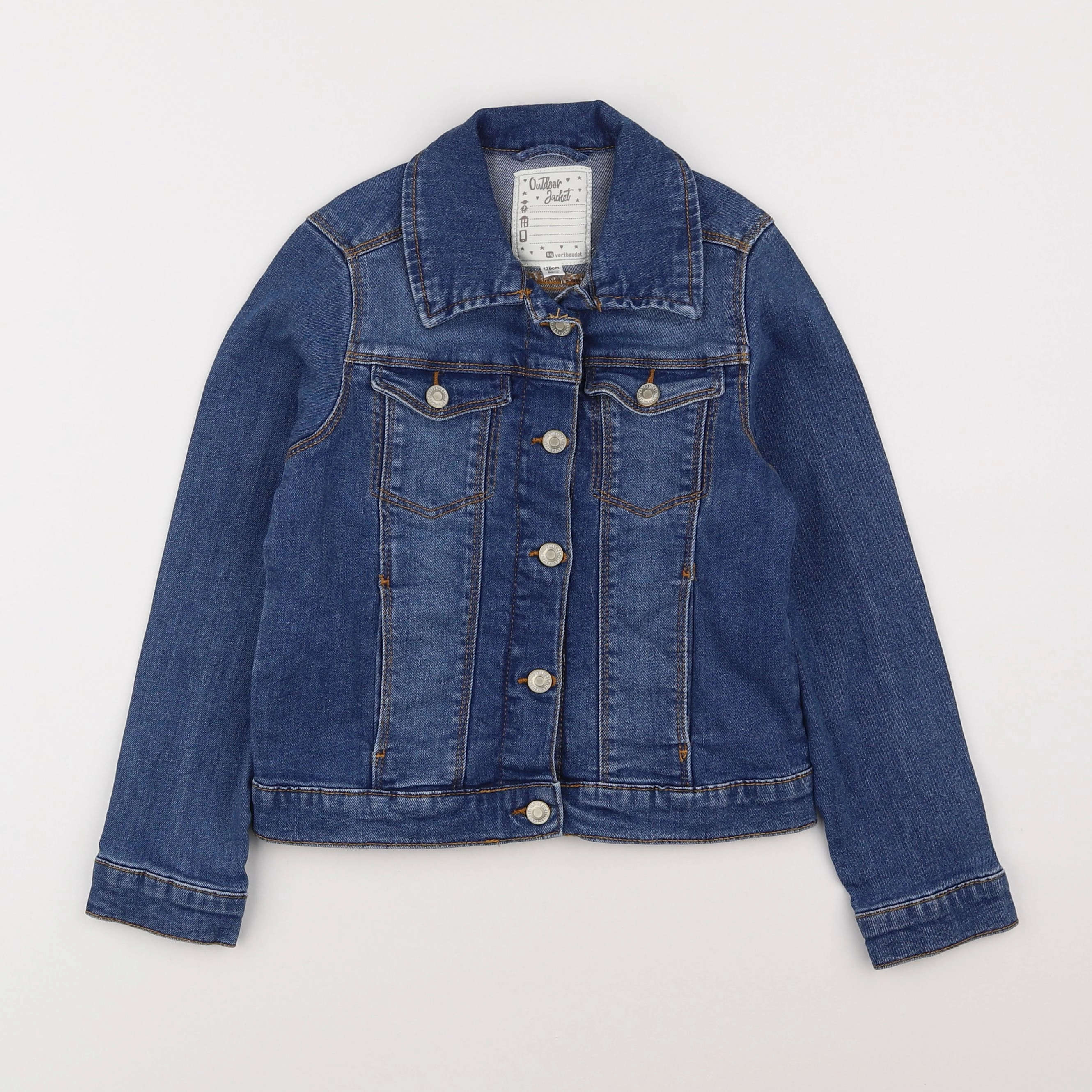 Vertbaudet - veste bleu - 8 ans
