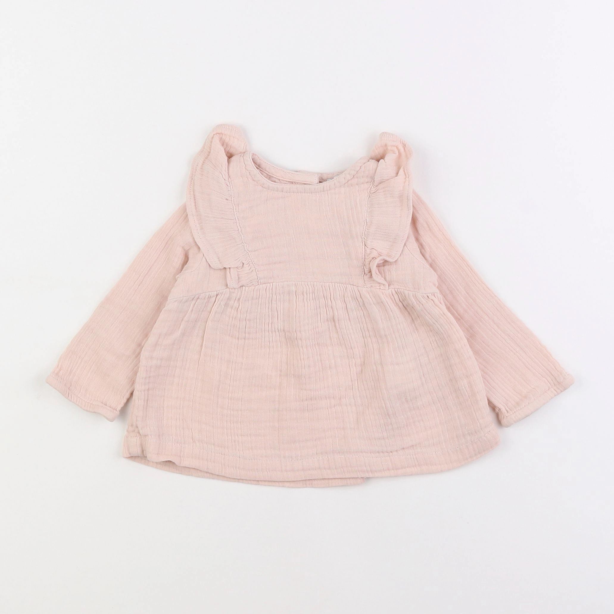 Vertbaudet - blouse rose - 9 mois