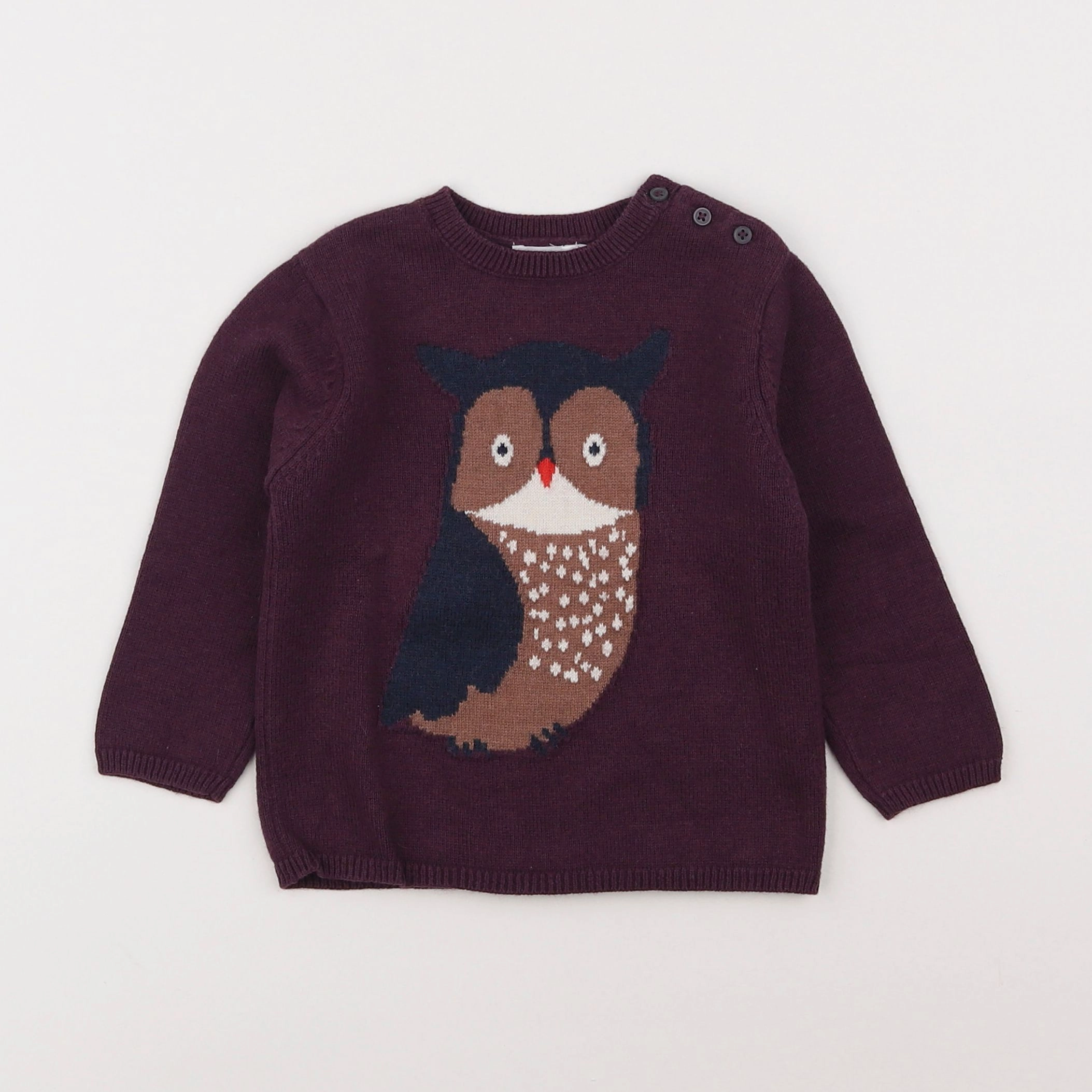 Boutchou - pull violet - 18 mois