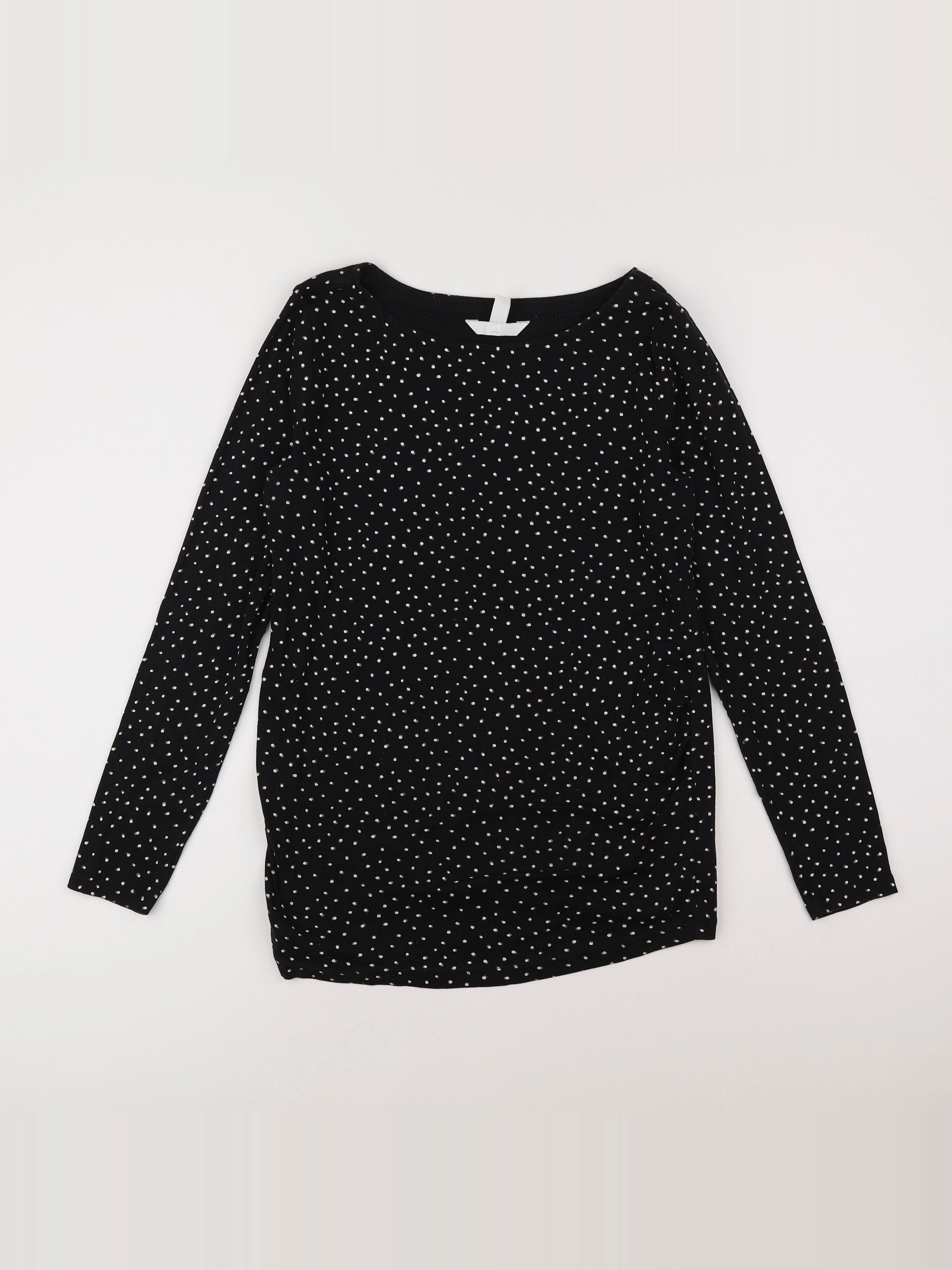 H&M - tee-shirt grossesse noir - 40