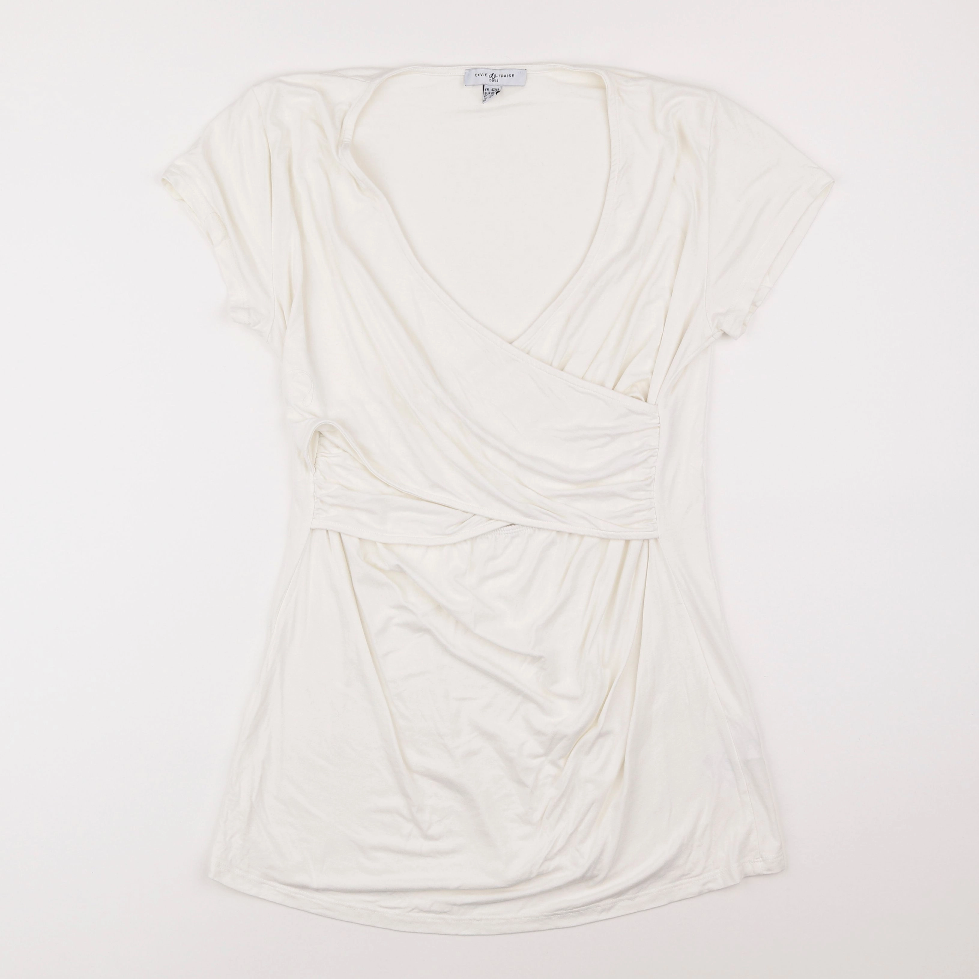 Envie de fraise - tee-shirt grossesse blanc - 42 à 44