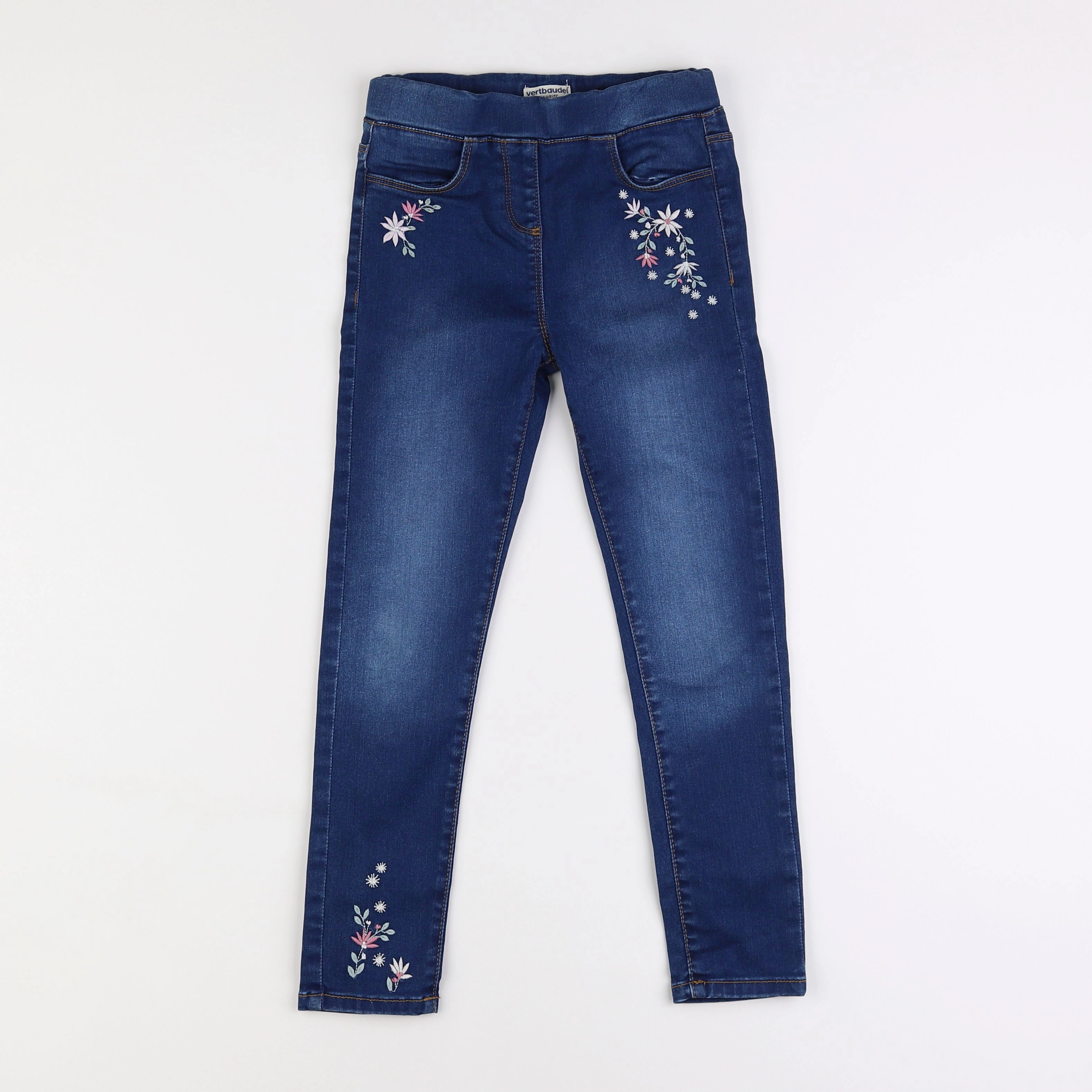 Vertbaudet - jegging bleu - 8 ans