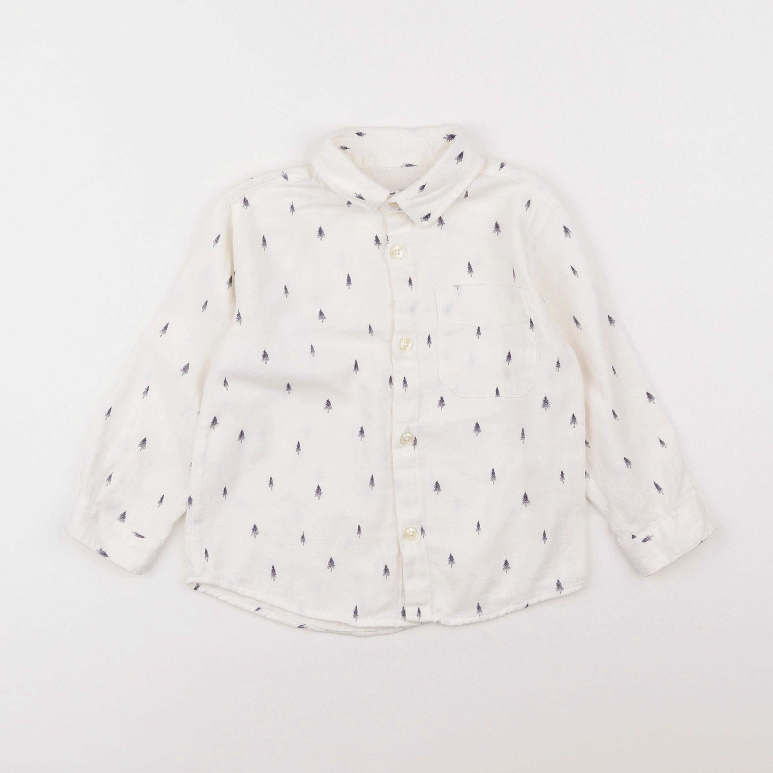 Zara - chemise blanc - 2/3 ans