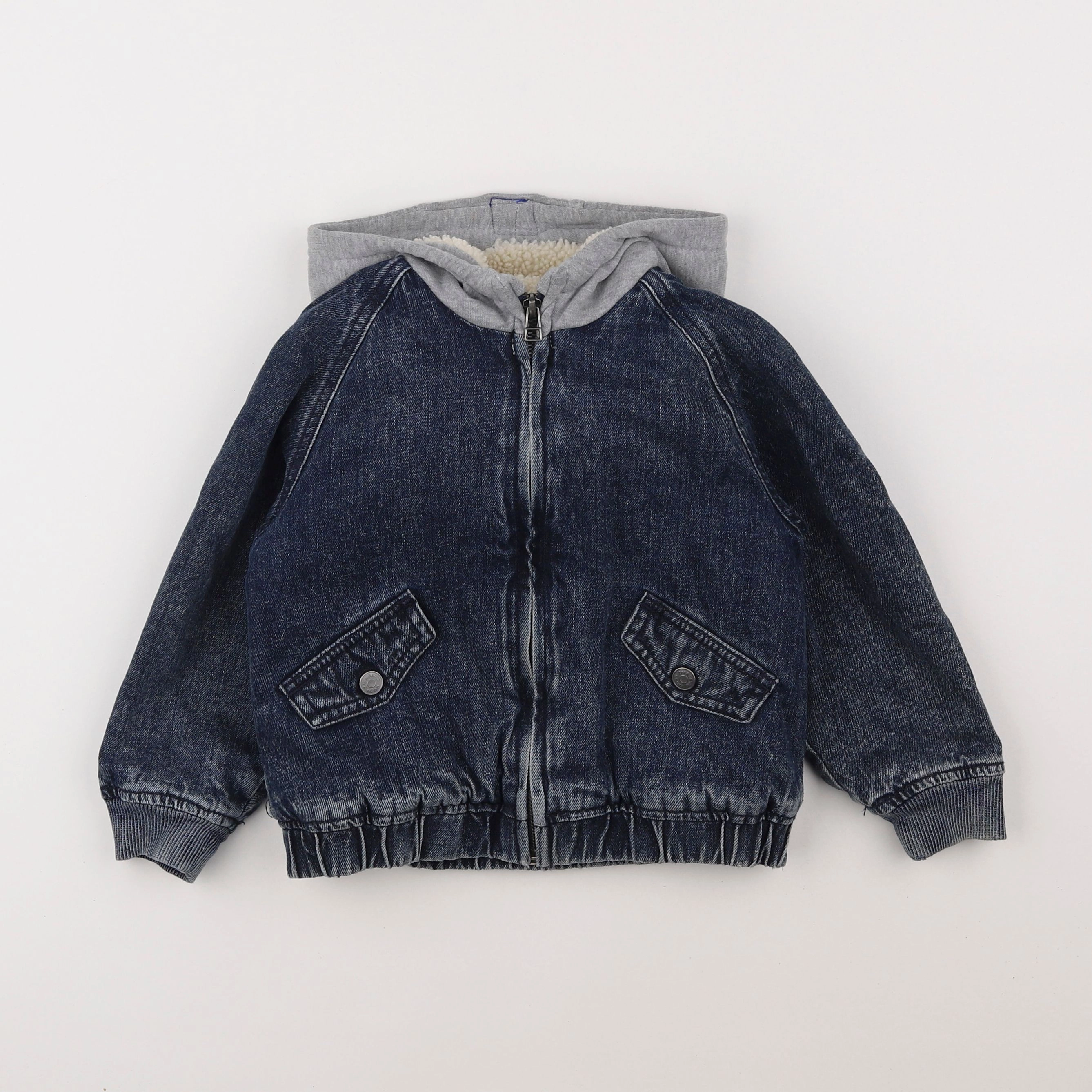 Zara - veste doublé bleu - 2/3 ans