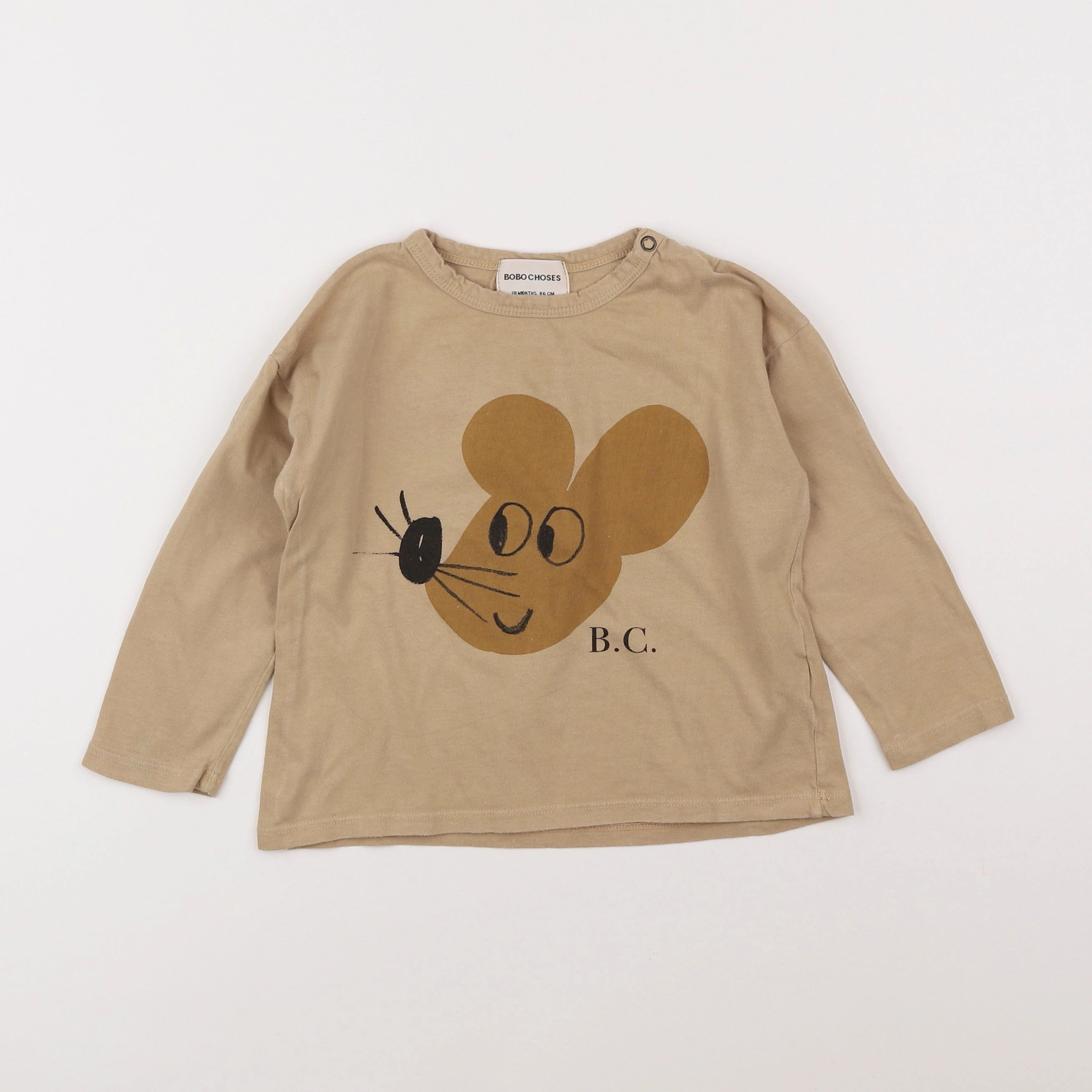 Bobo Choses - tee-shirt marron - 18 mois