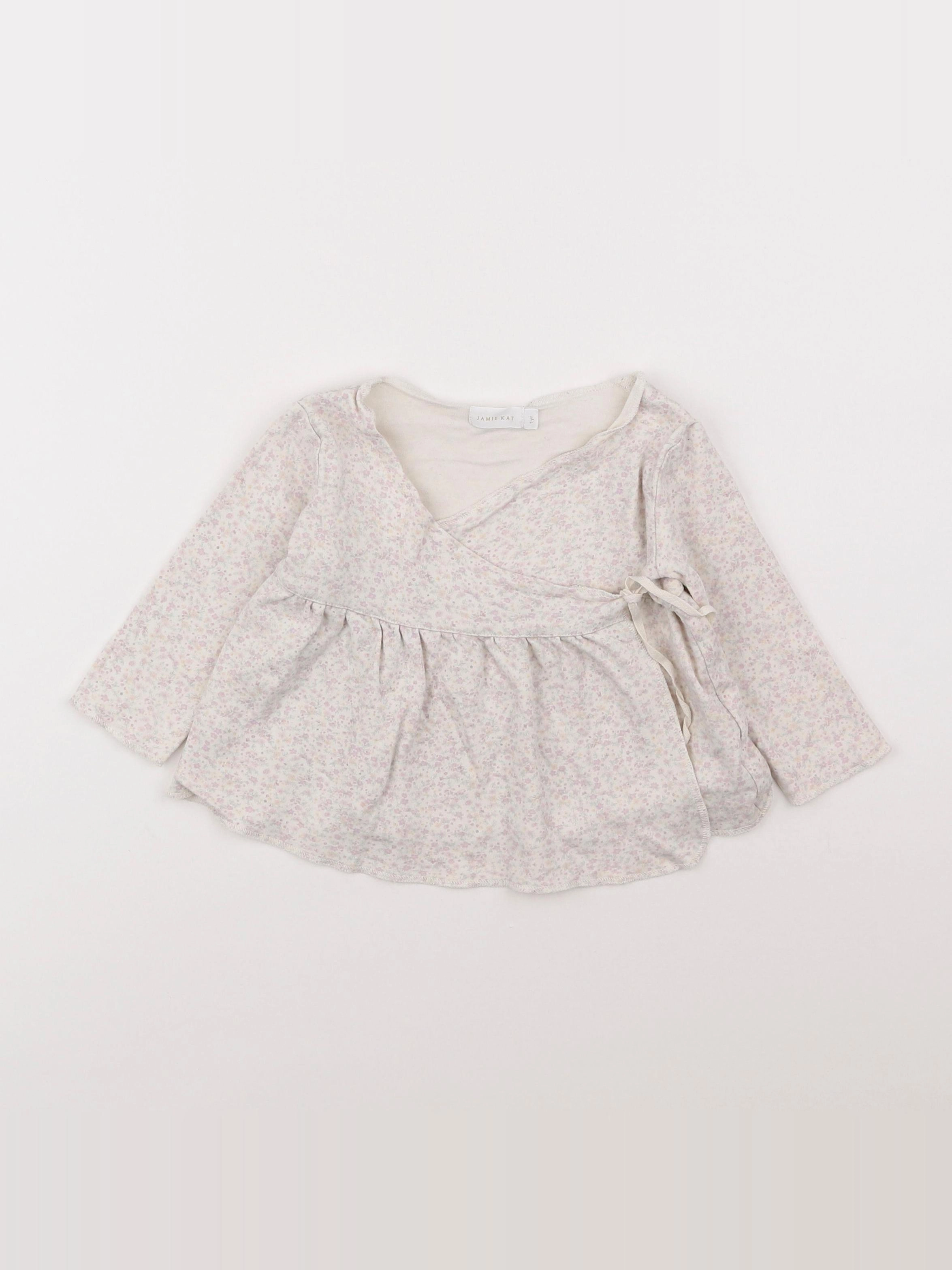 Jamie Kay - tee-shirt beige, violet - 12 mois à 2 ans