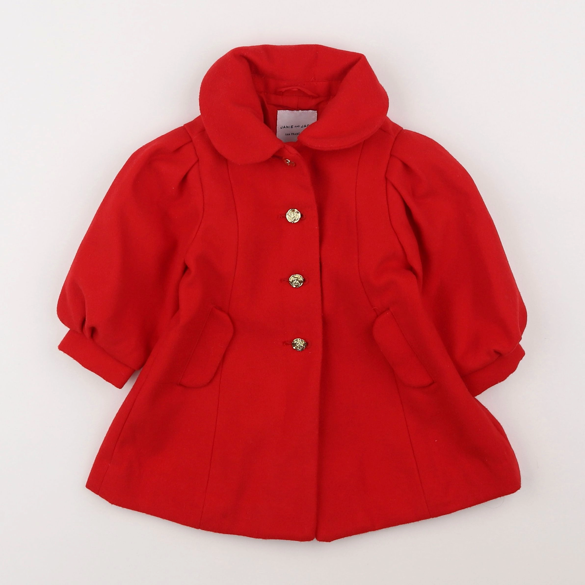 Janie and Jack - manteau rouge - 12/18 mois