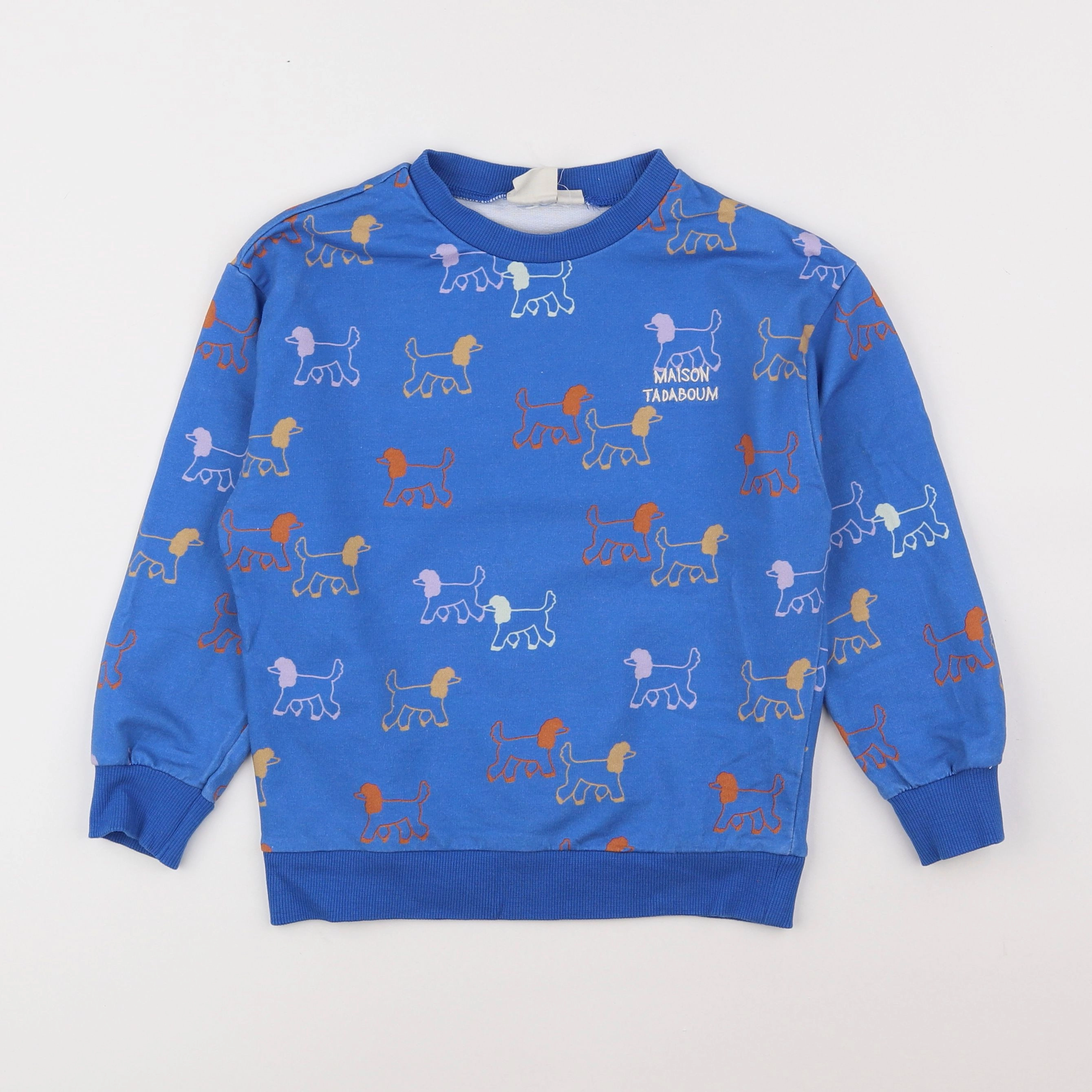 Maison Tadaboum - sweat bleu - 6/7 ans