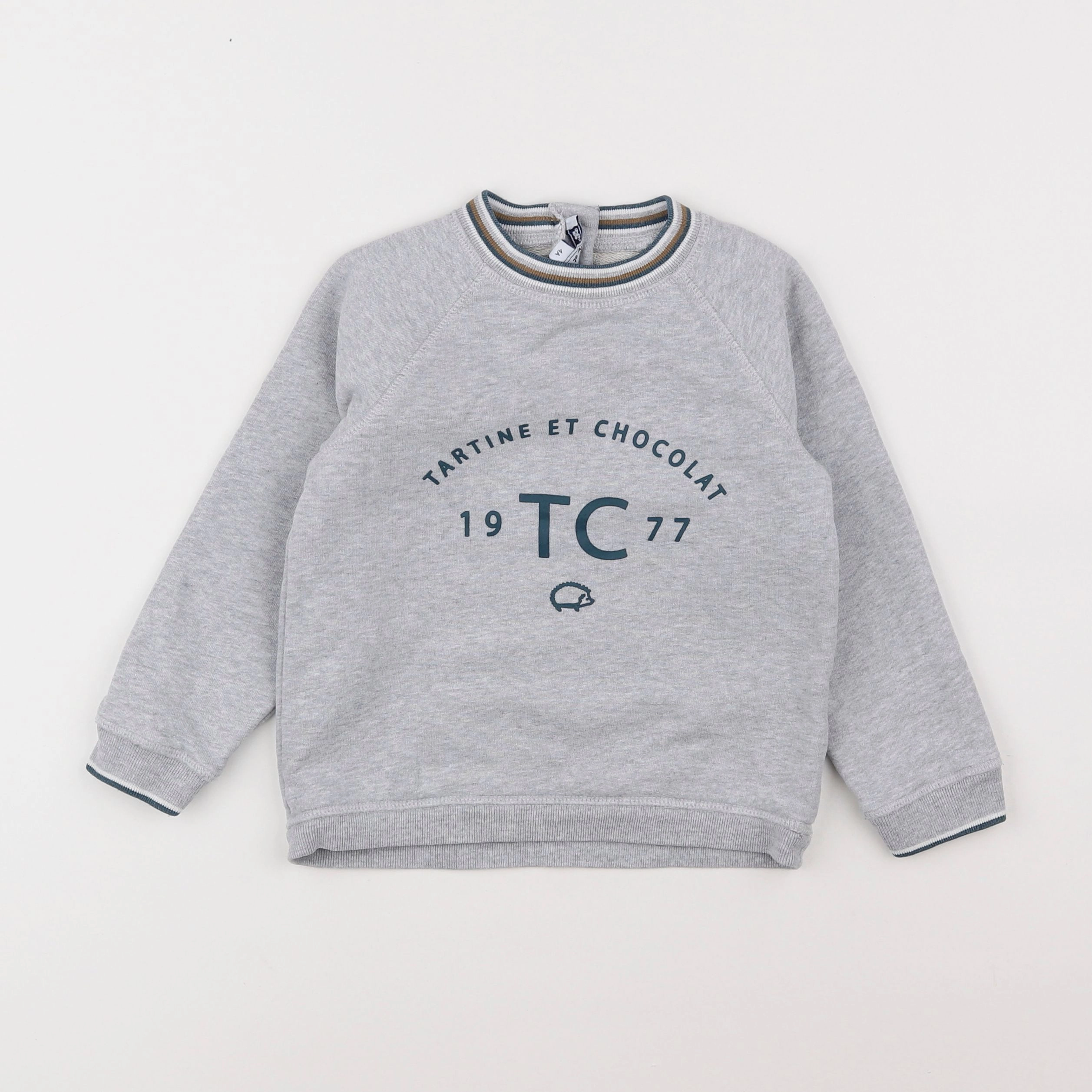 Tartine & Chocolat - sweat gris - 4 ans