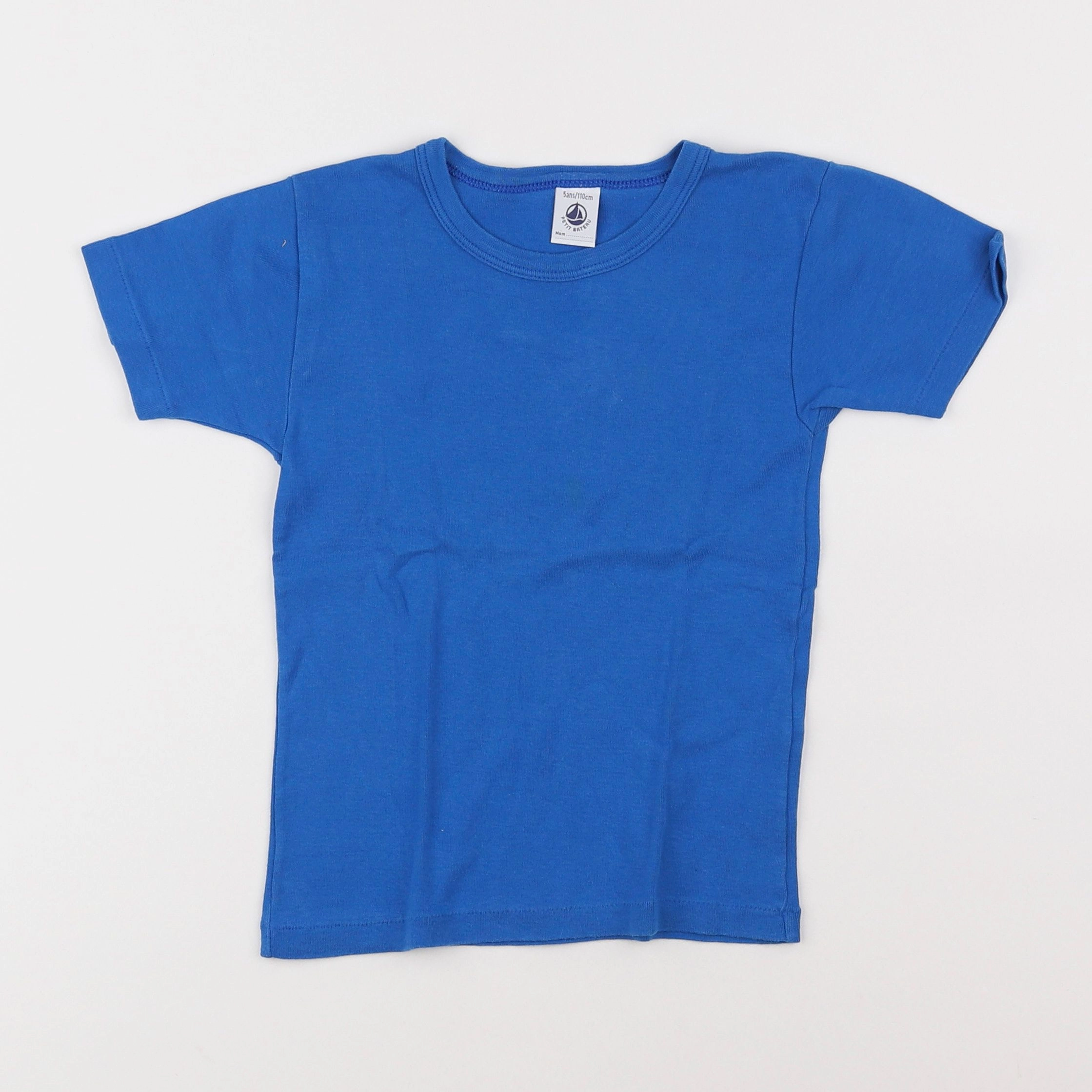 Petit Bateau - maillot de corps bleu - 5 ans