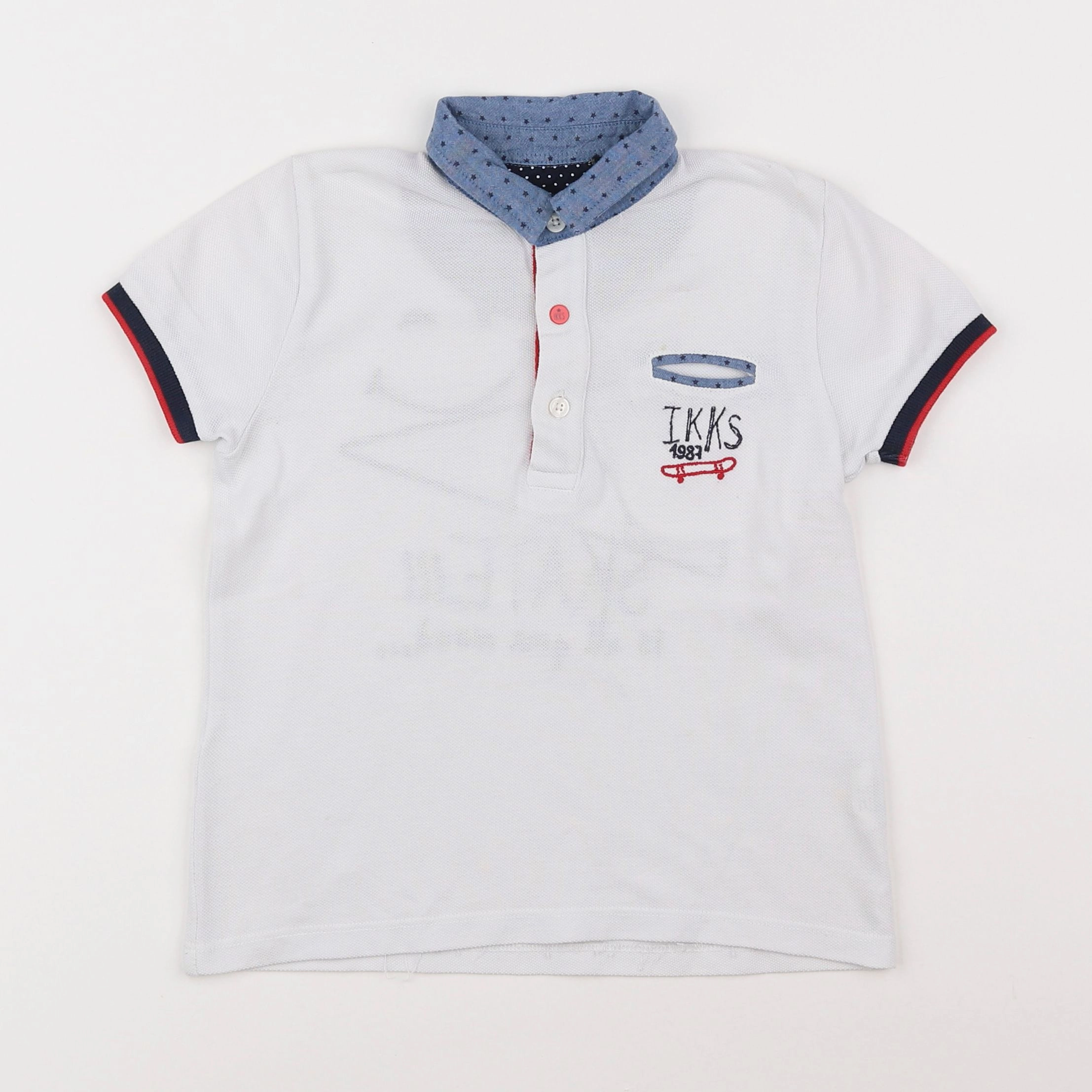 IKKS - polo blanc - 3 ans