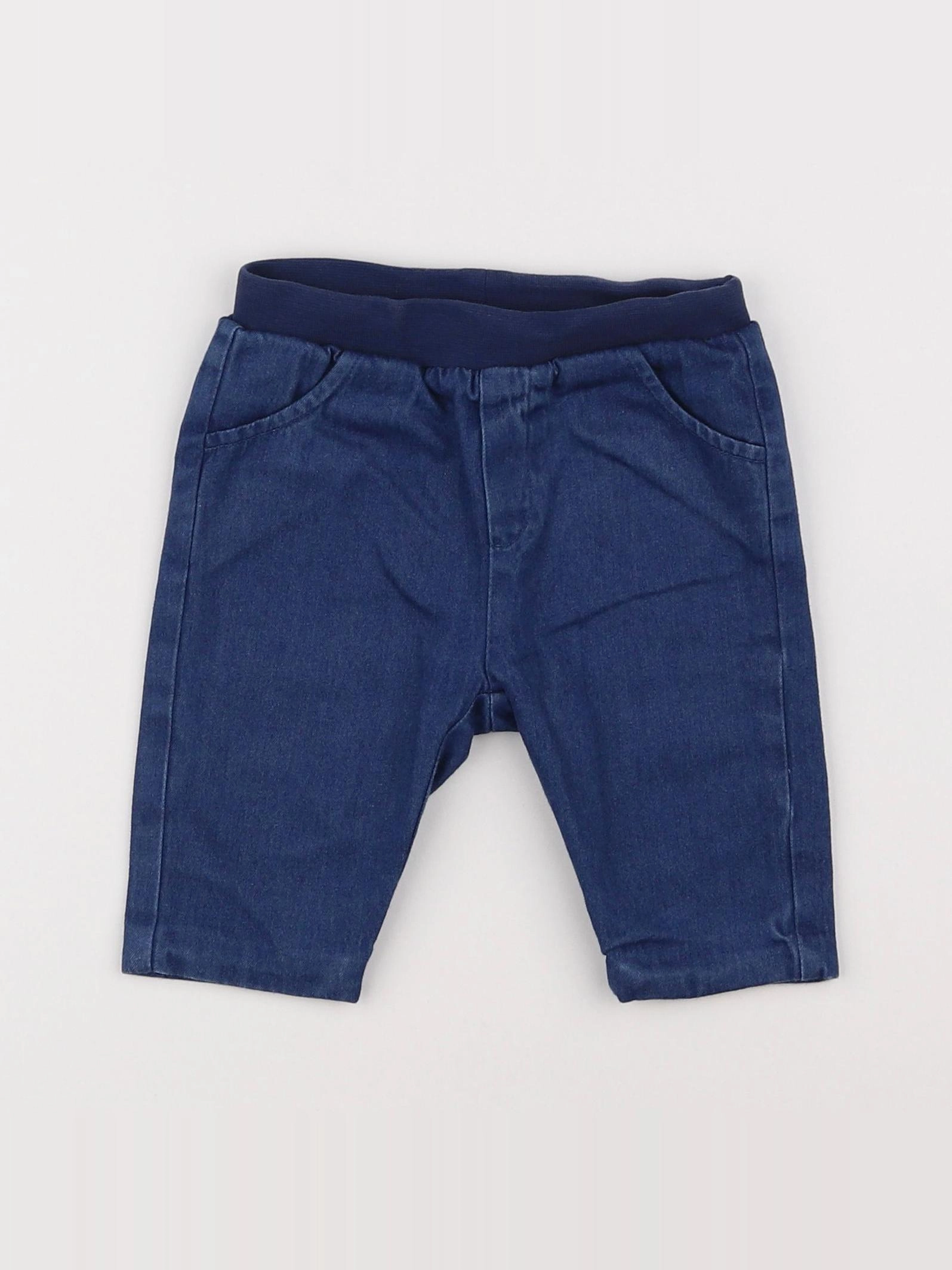 Jacadi - pantalon doublé bleu - 6 mois