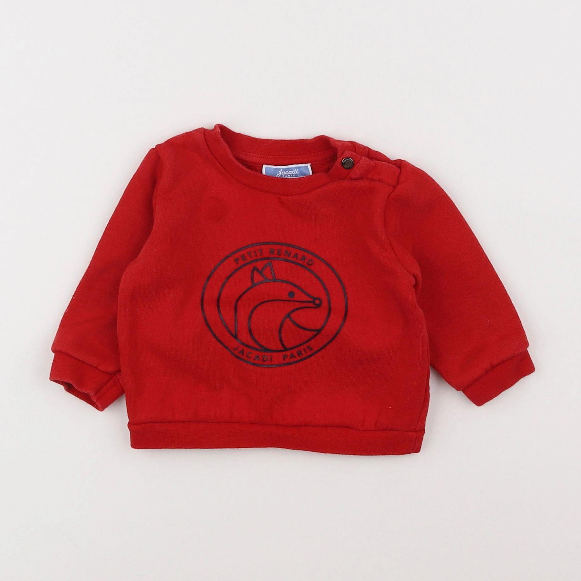 Jacadi - sweat rouge - 6 mois