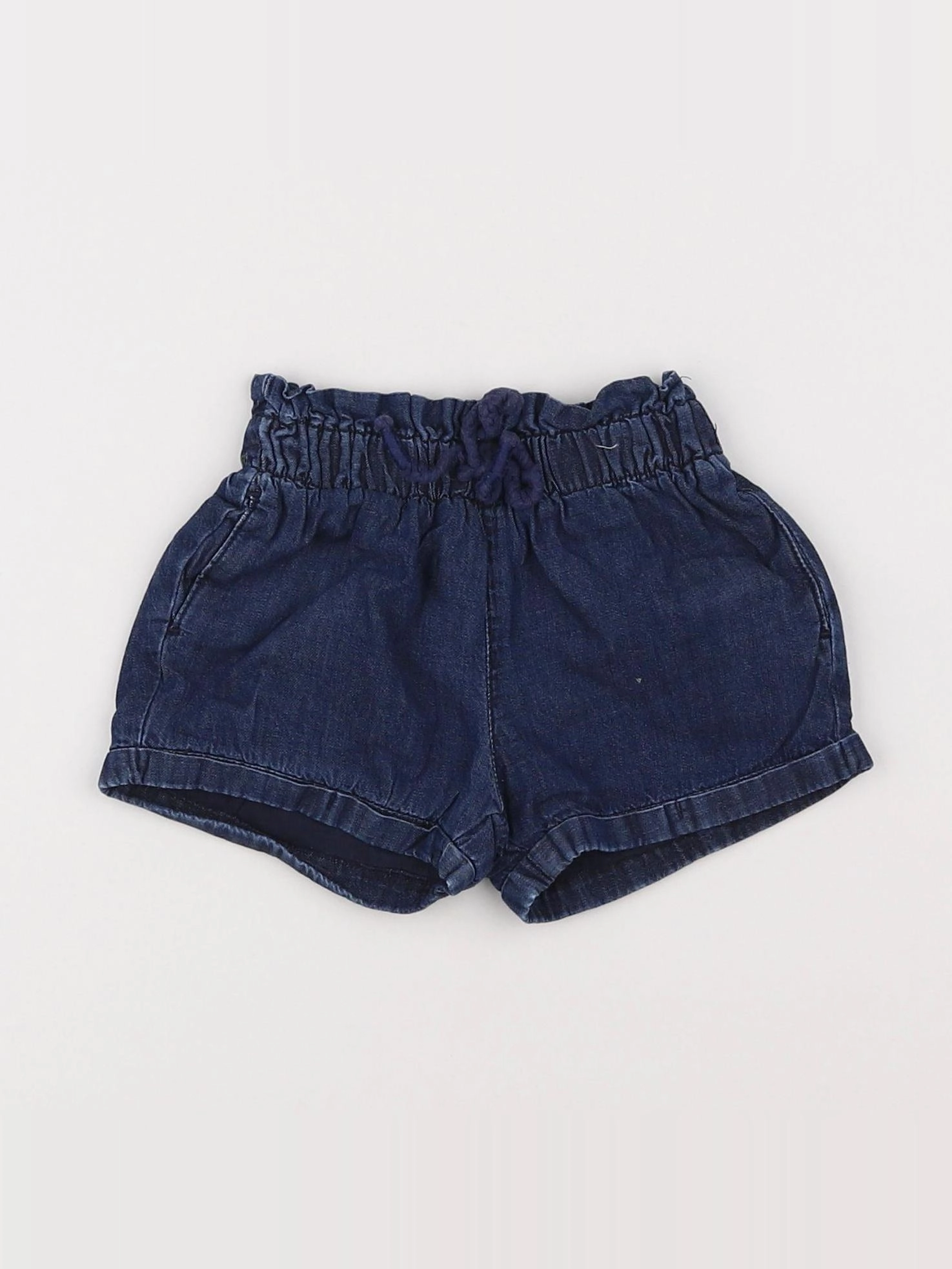 Vertbaudet - short doublé bleu - 9 mois