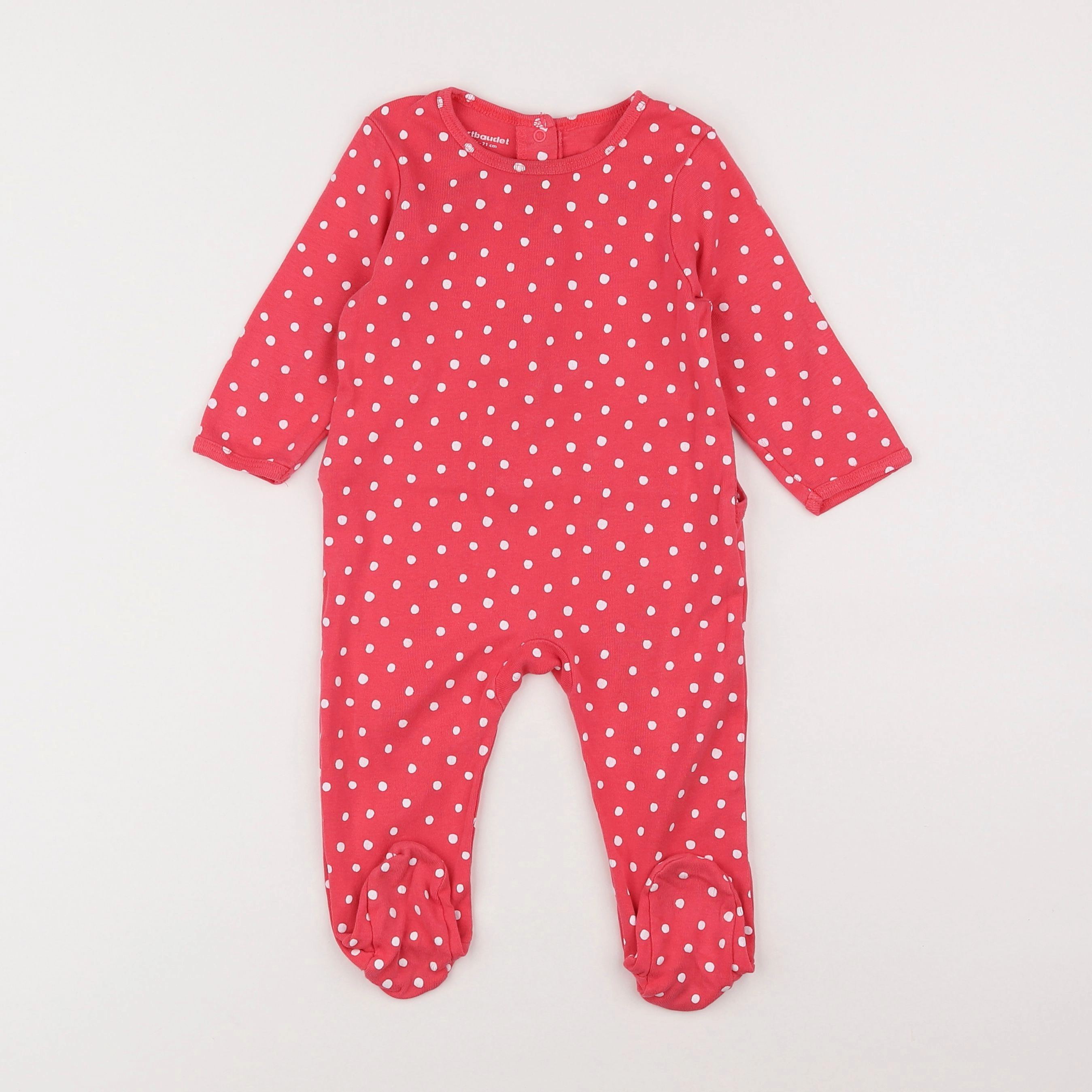 Vertbaudet - pyjama coton rose - 9 mois