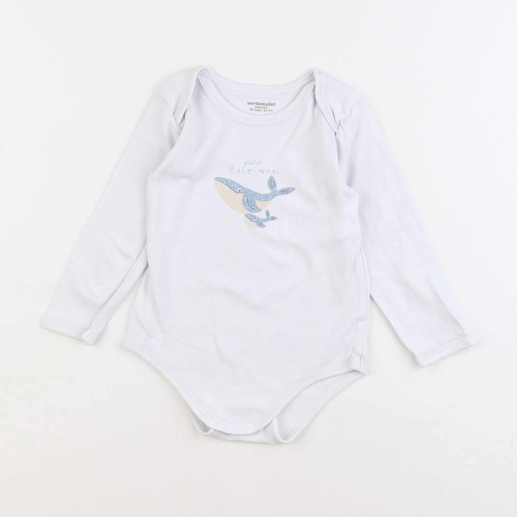 Vertbaudet - body blanc - 3 ans