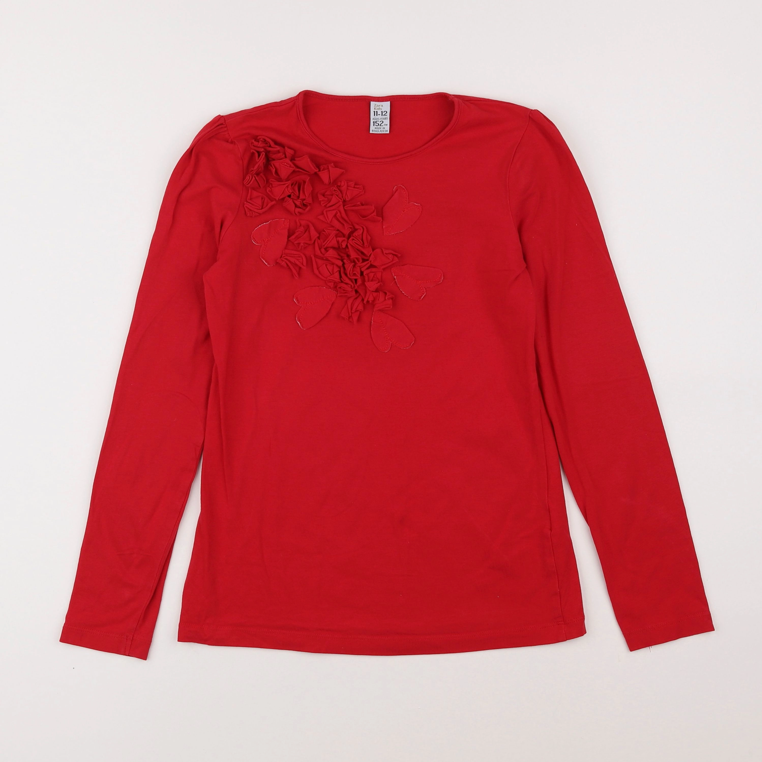 Zara - tee-shirt rouge - 11/12 ans