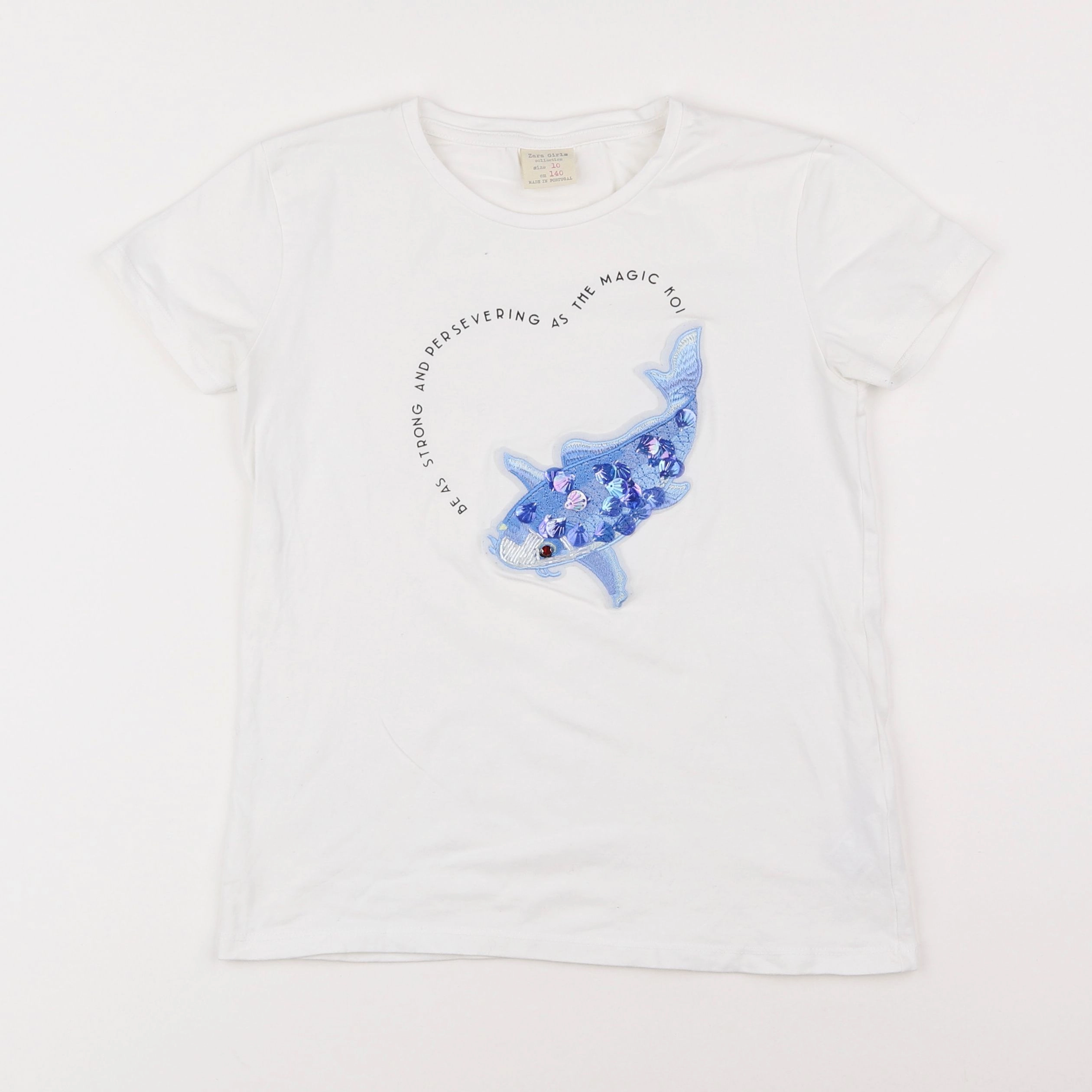 Zara - tee-shirt blanc - 10 ans