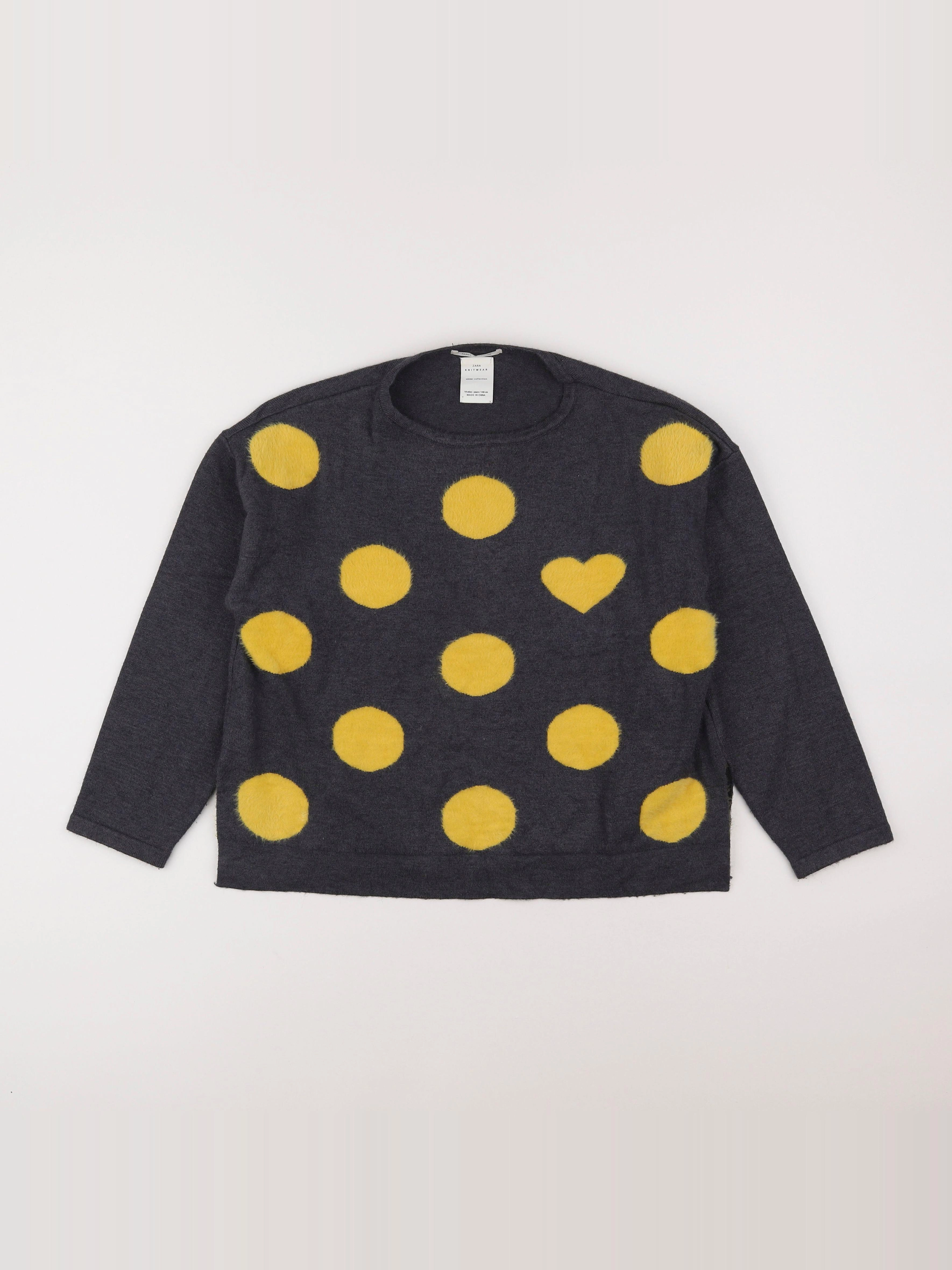 Zara - pull gris - 10 ans