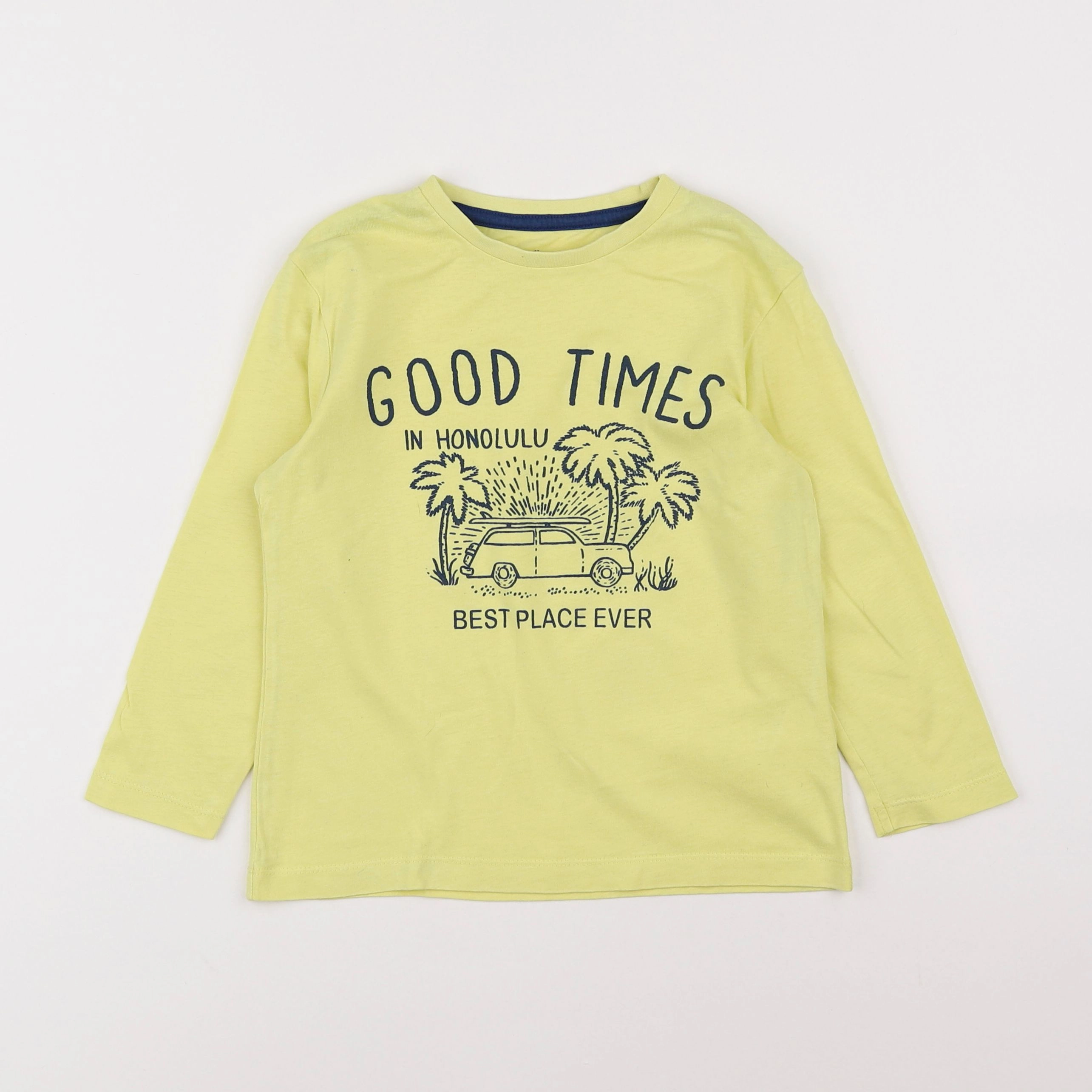 Vertbaudet - tee-shirt jaune - 5 ans