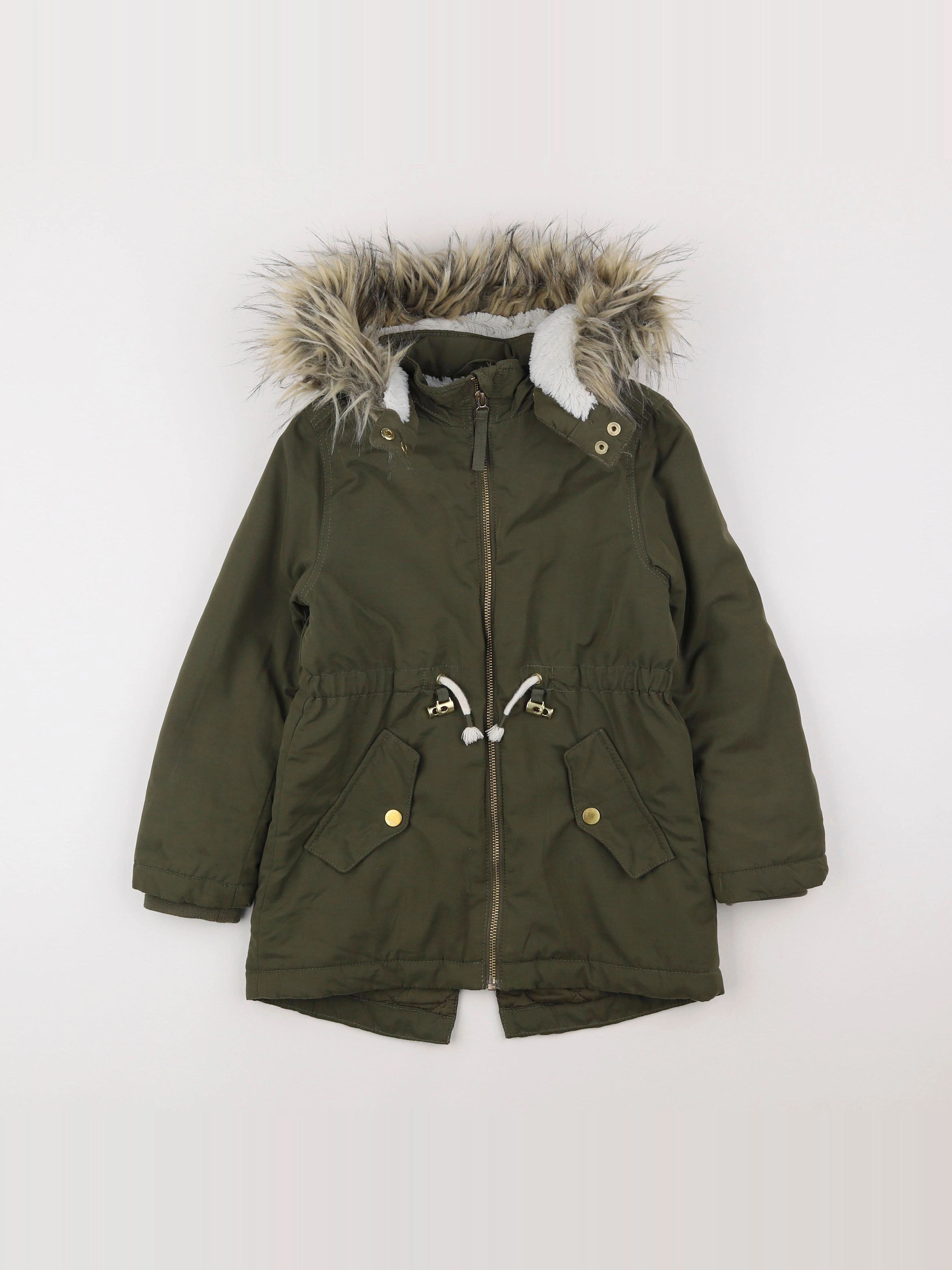 H&M - parka vert - 6/7 ans