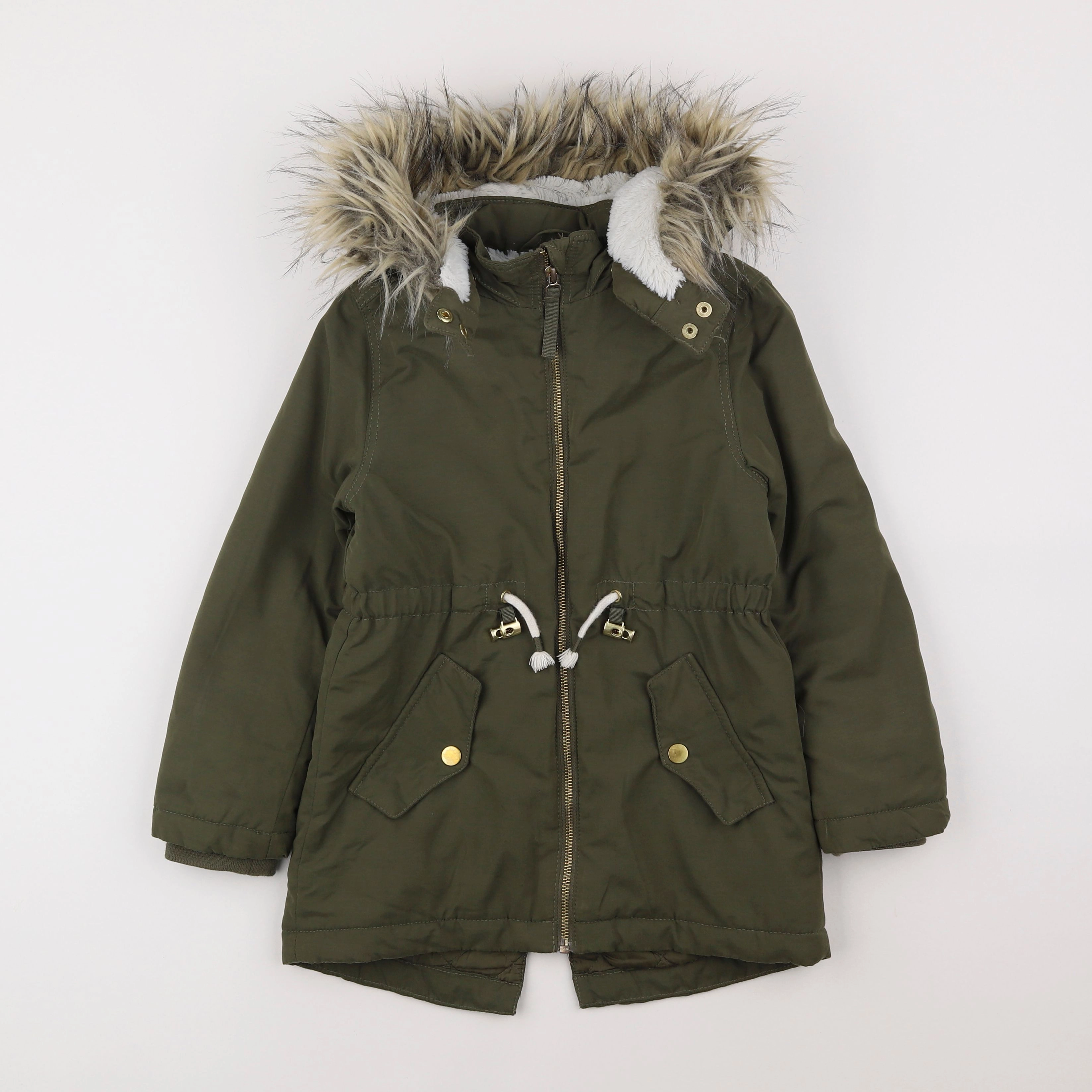 H&M - parka vert - 6/7 ans