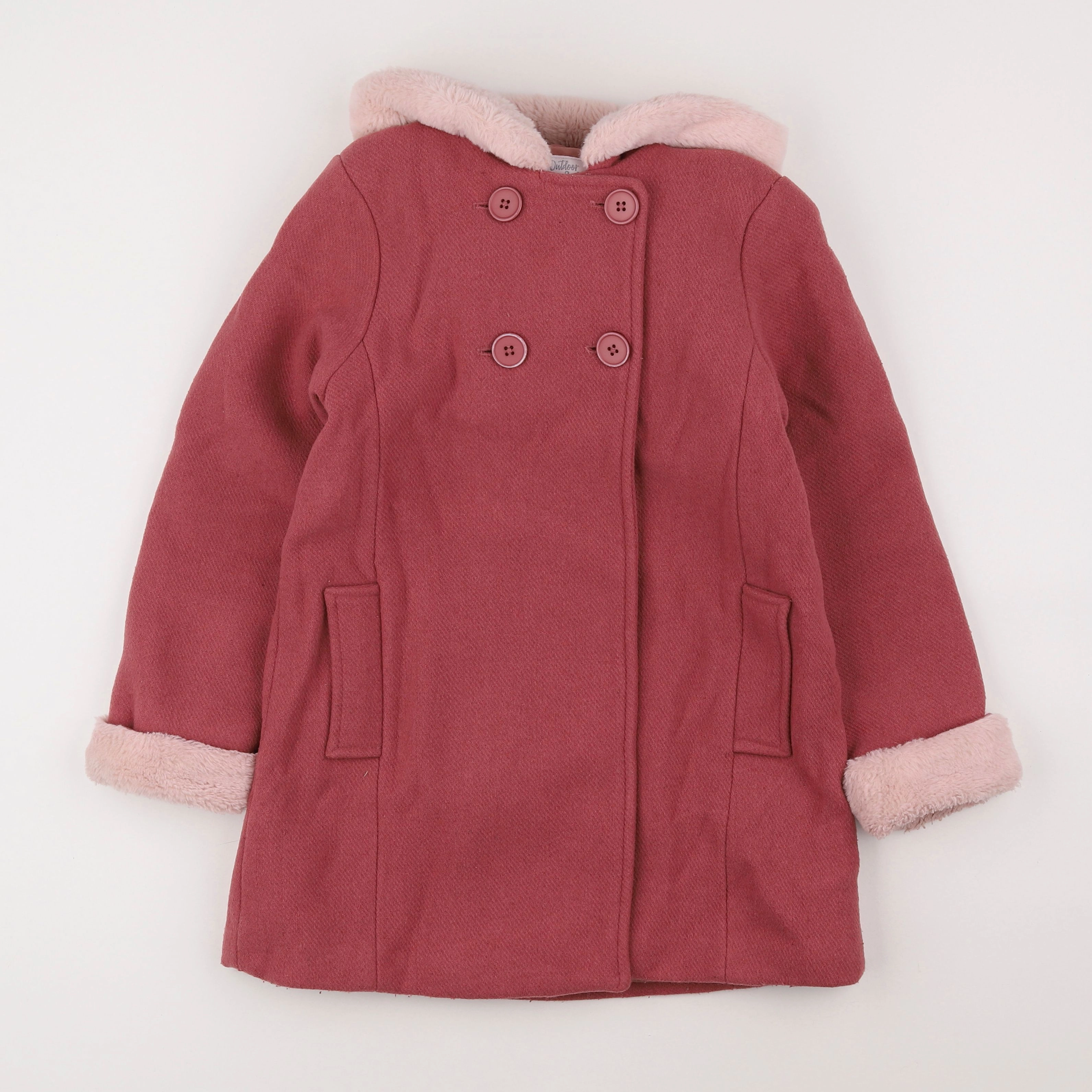 Vertbaudet - manteau rose - 10 ans